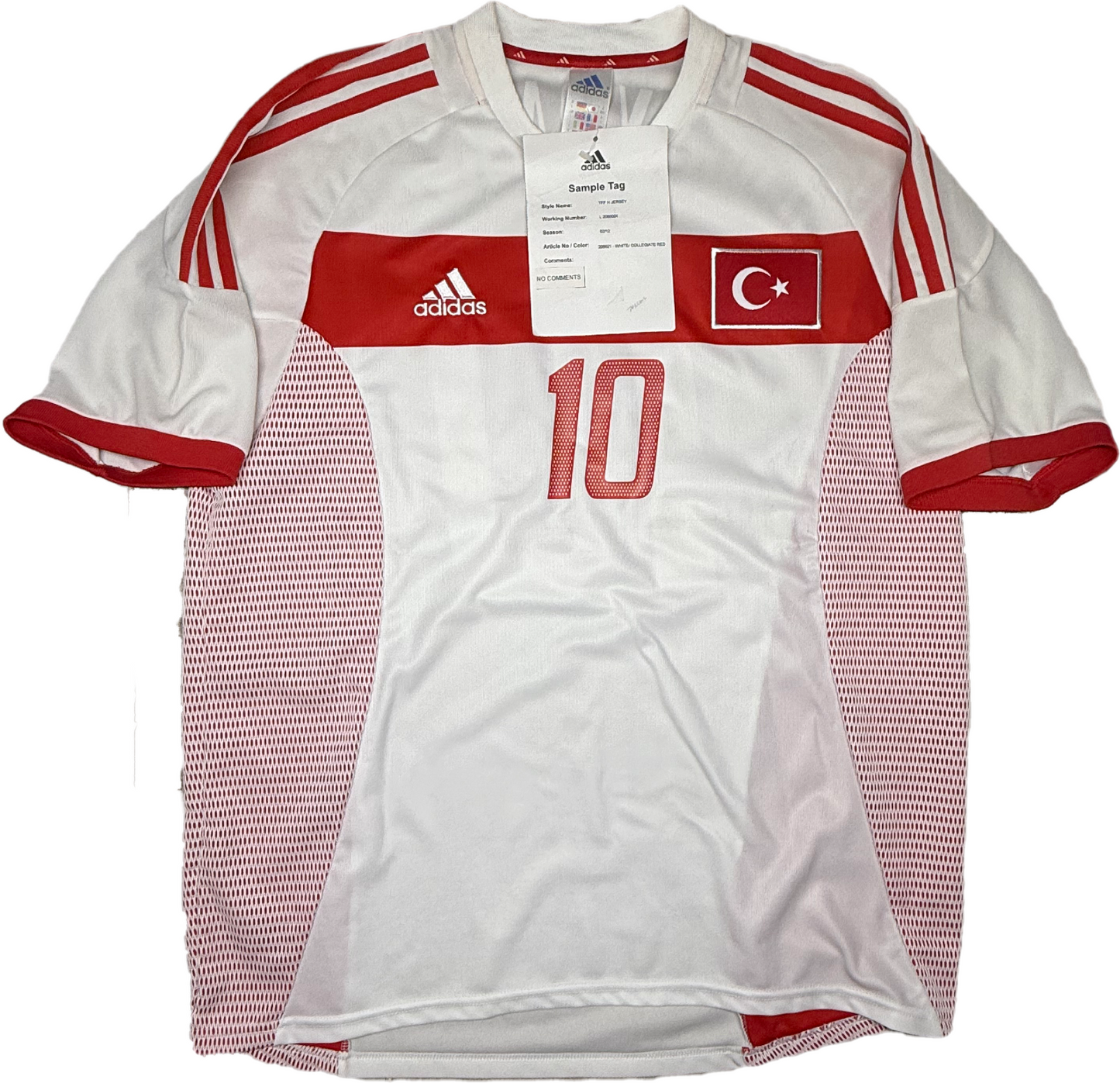 maglia calcio vintage Turchia Adidas Turkey Yildiray Basturk Japan WC 2002 *NEW*