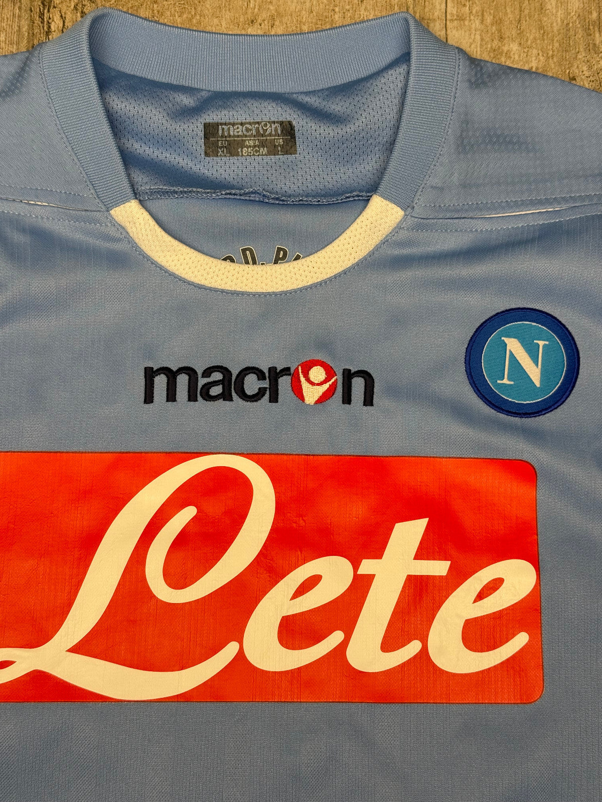 maglia calcio vintage Napoli Cavani home 2009 2010 shirt Jersey Macron XL Lete