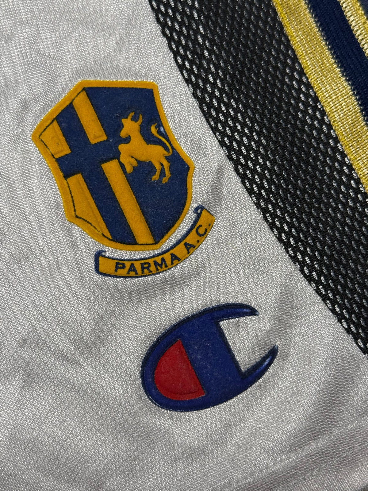 pantaloncini calcio vintage Parma Champion THURAM 2000-01 shorts player issue