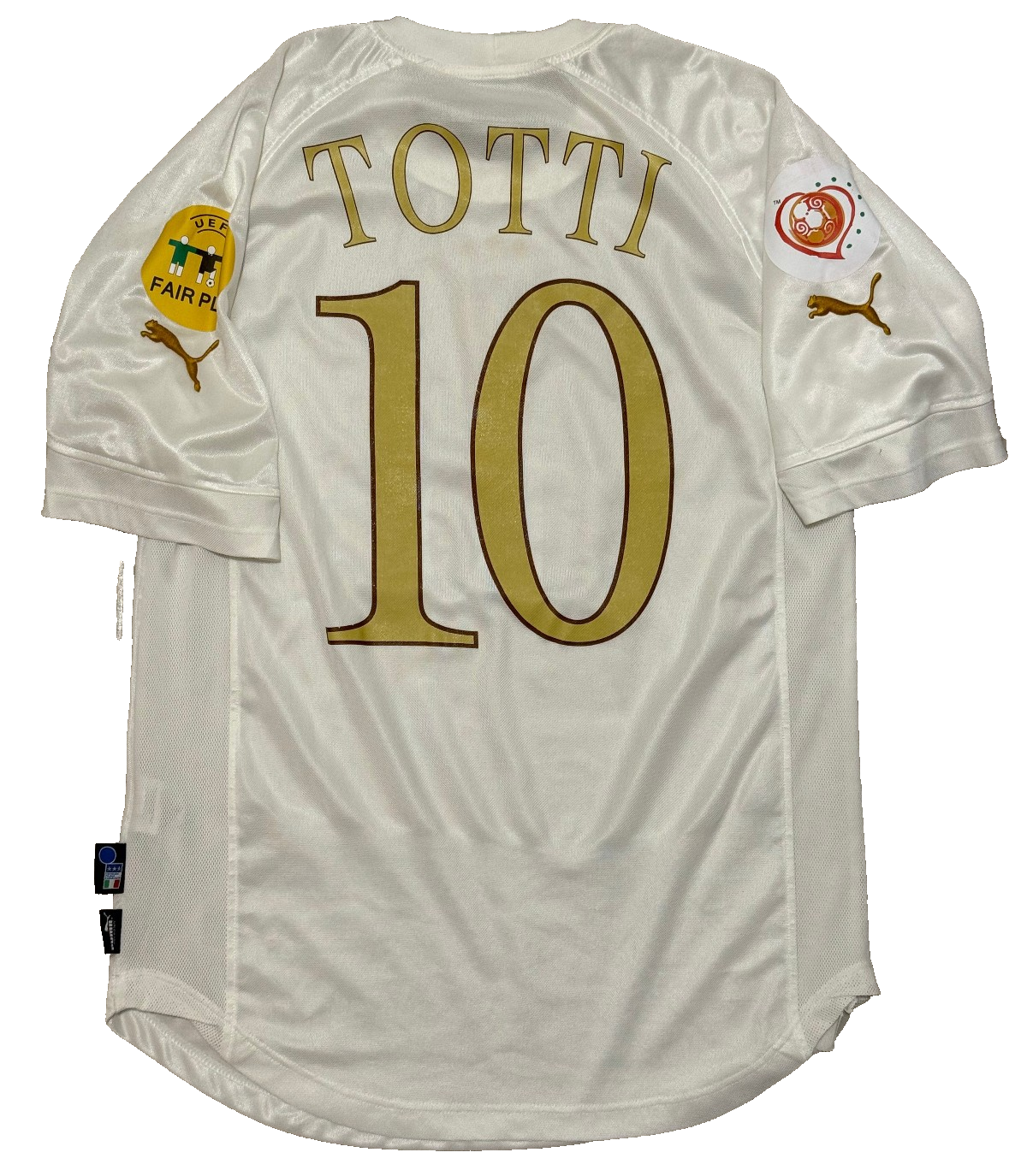 maglia calcio italia TOTTI Euro 2004 Portugal Jersey home M Puma shirt vintage