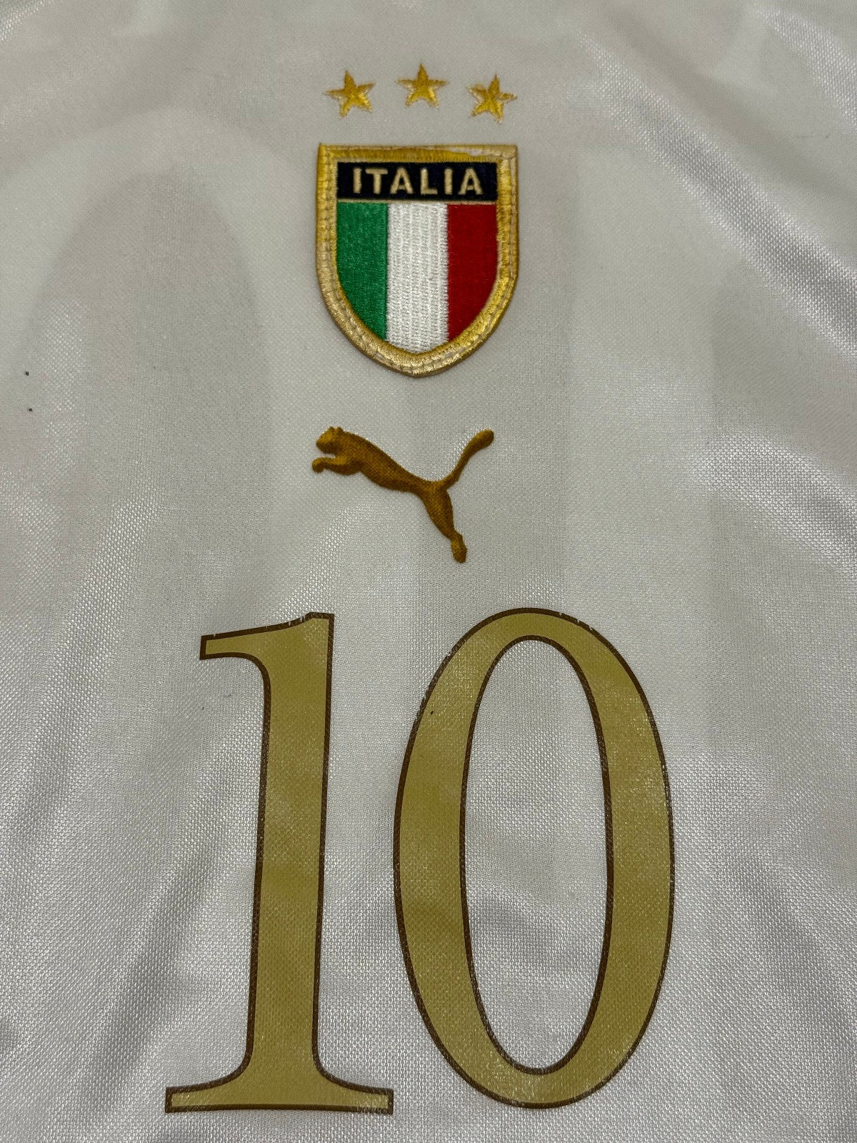 maglia calcio italia TOTTI Euro 2004 Portugal Jersey home M Puma shirt vintage