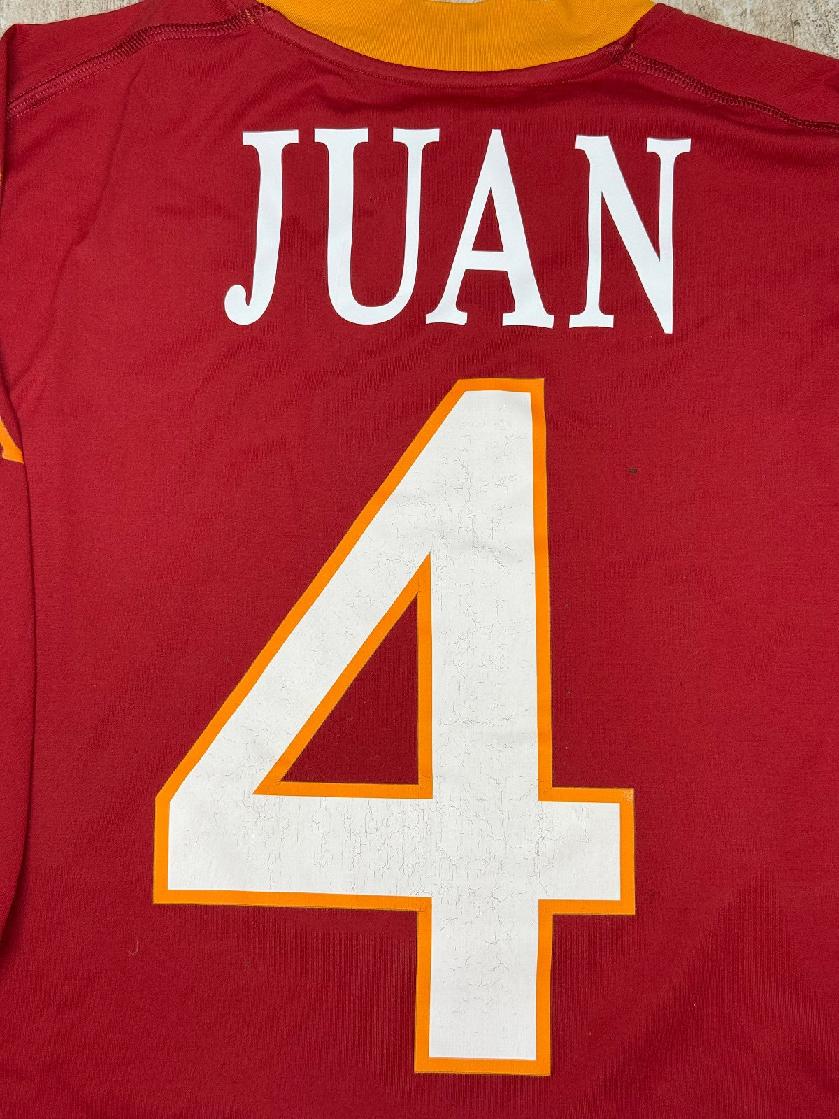 Maglia calcio vintage Roma JUAN Kappa 2010 2011 Wind Serie A XL derby vs LAZIO