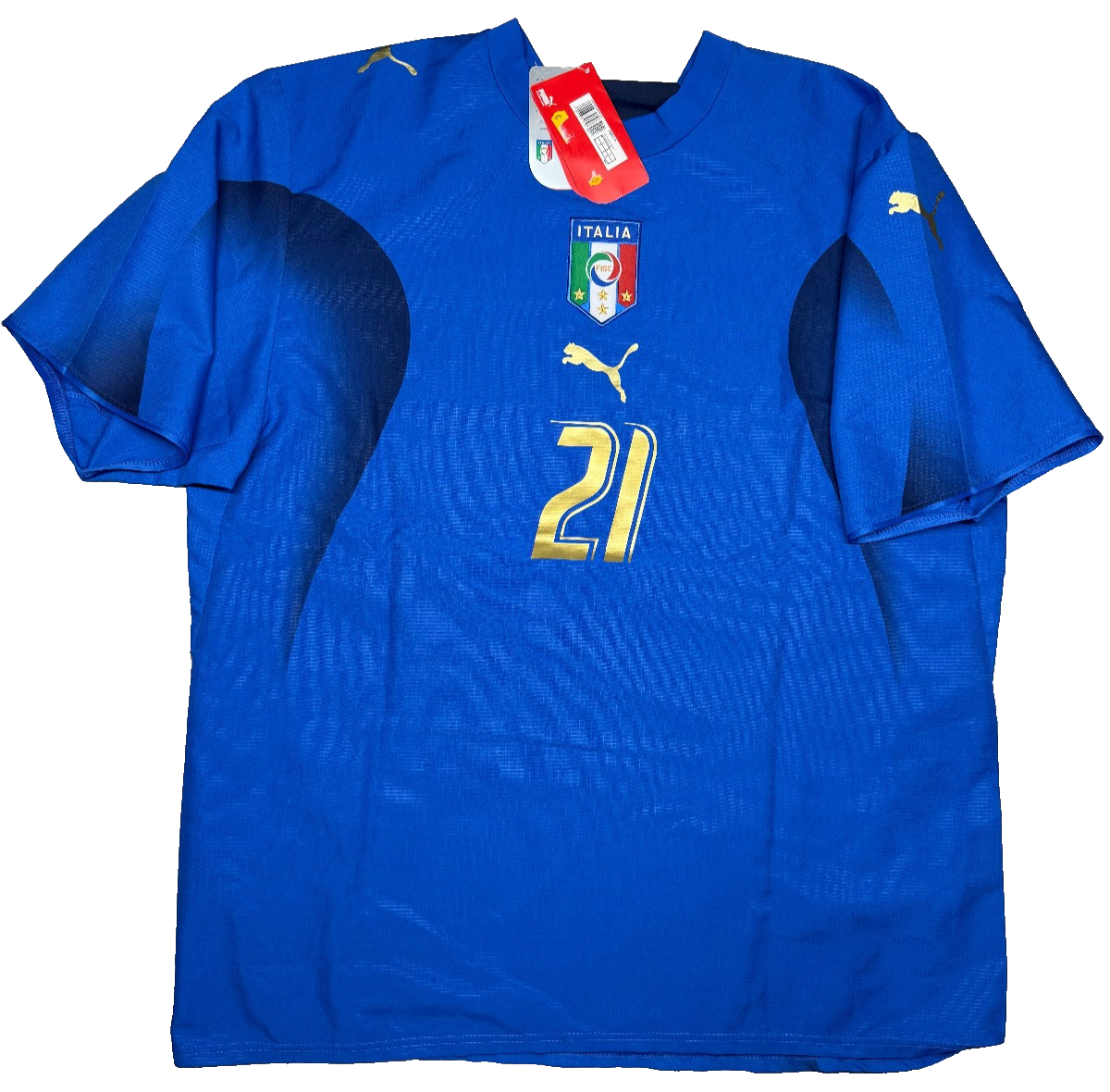 maglia calcio vintage Italia 2006 PIRLO Puma World Cup Mondiali home 4 stars