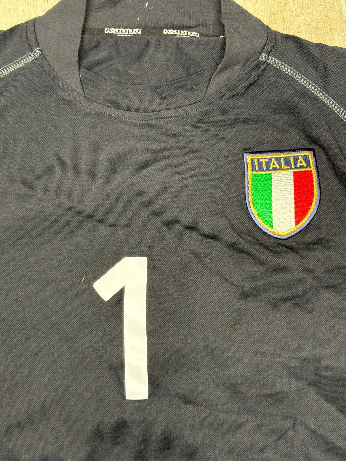 maglia calcio Italia Vintage Buffon World CUP 2002 Kappa goalkeeper shirt XL
