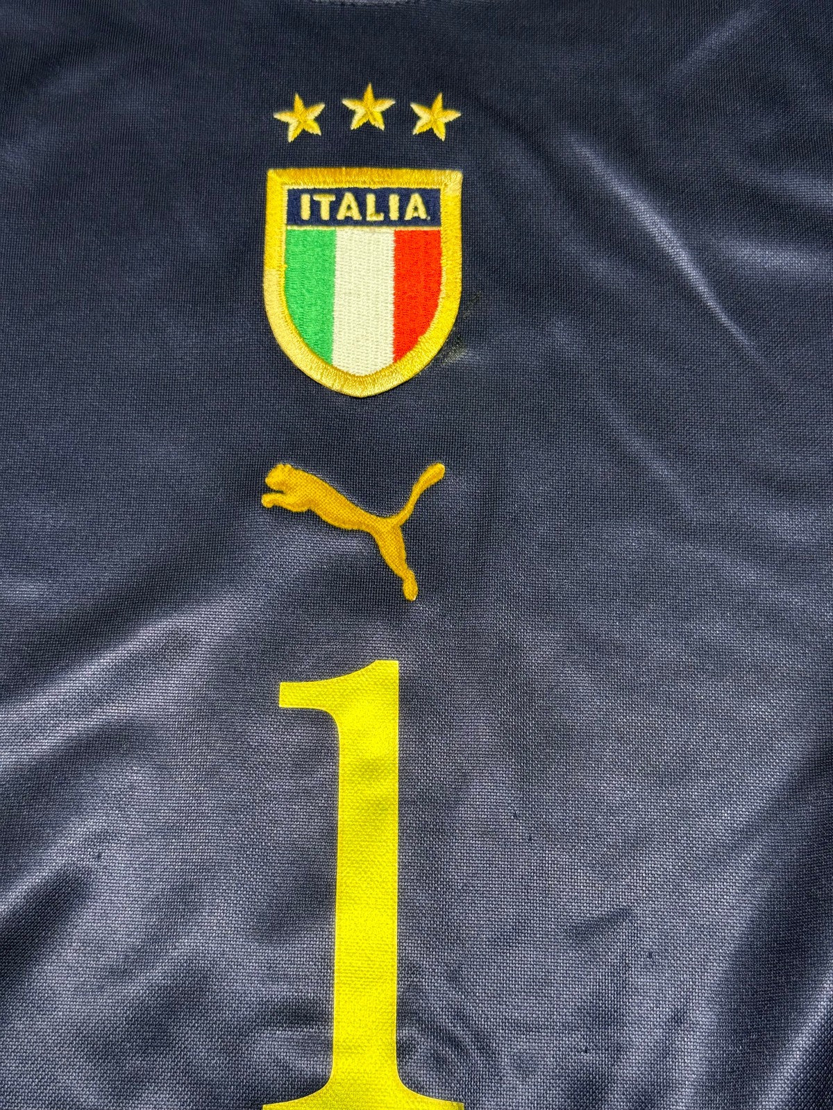 maglia calcio italia BUFFON Euro 2004 Portugal Jersey home XL Puma shirt vintage