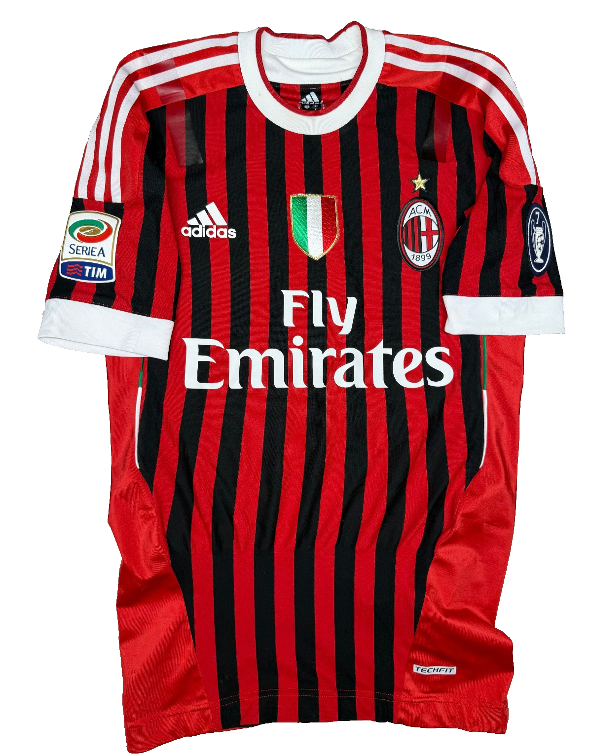 maglia calcio vintage gara AC Milan SEEDORF TECHFIT Adidas Fly Emirates 2011-12
