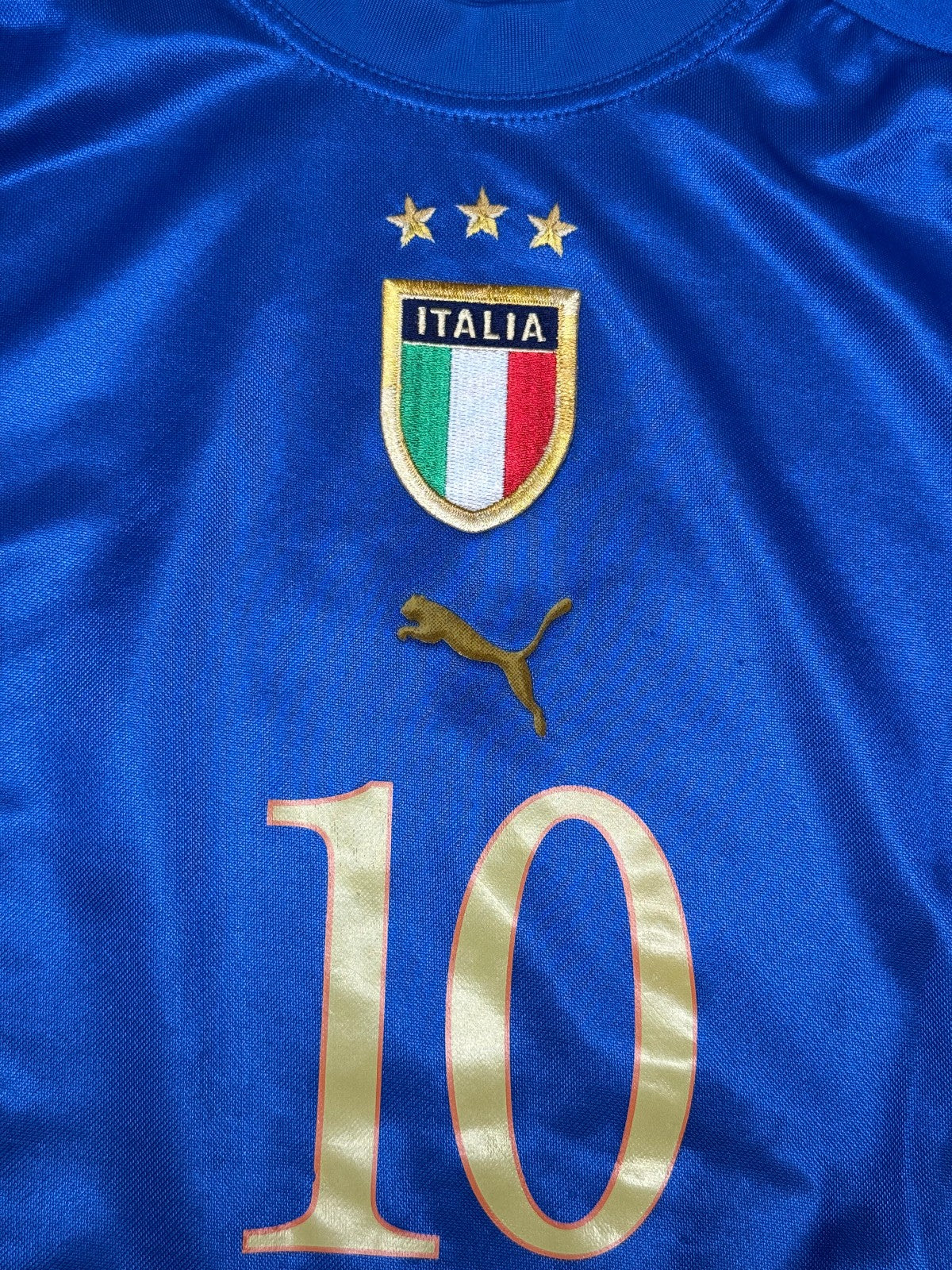maglia calcio italia TOTTI Euro 2004 Portugal Jersey home L Puma shirt vintage