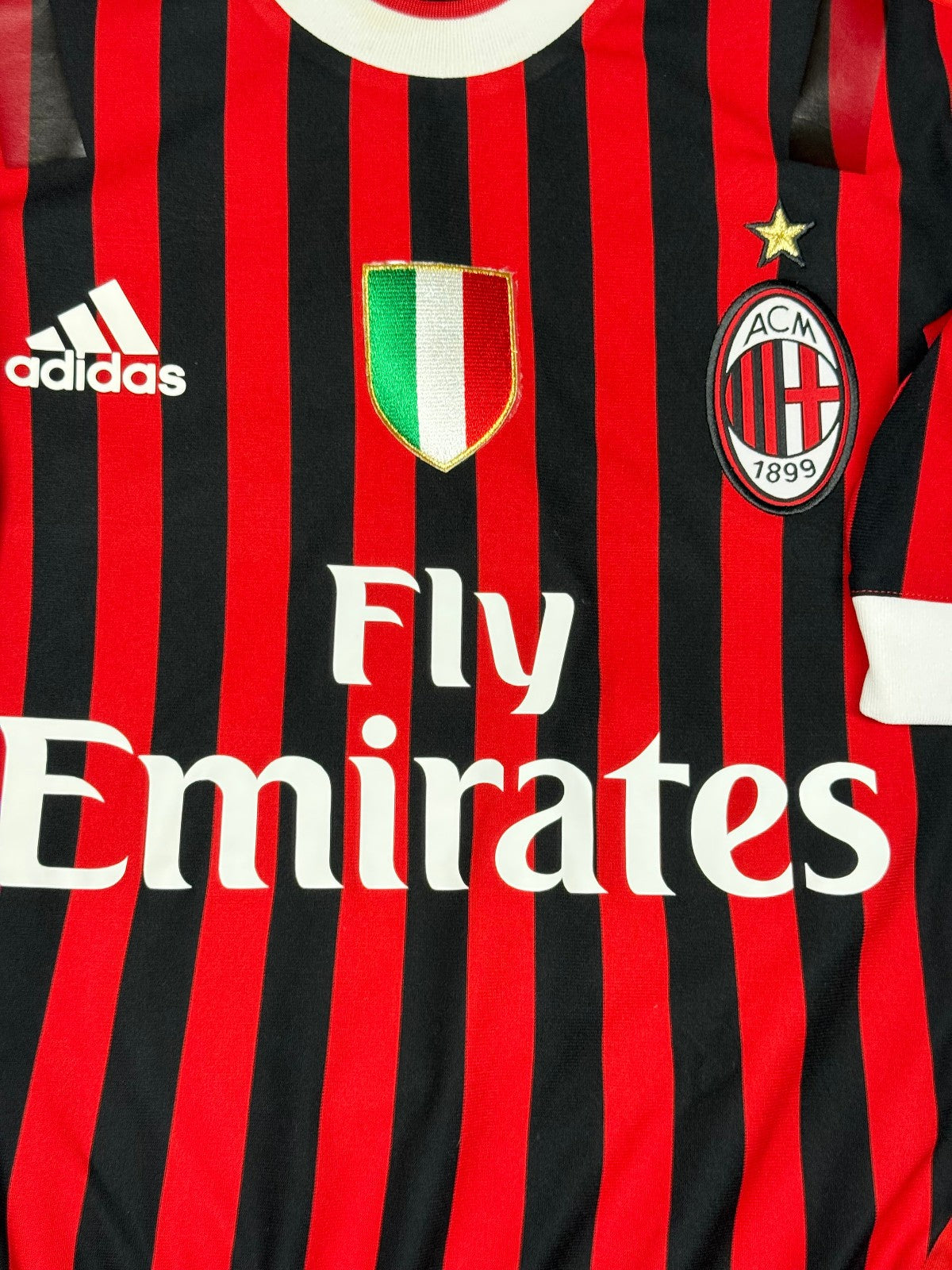 maglia calcio vintage gara AC Milan SEEDORF TECHFIT Adidas Fly Emirates 2011-12