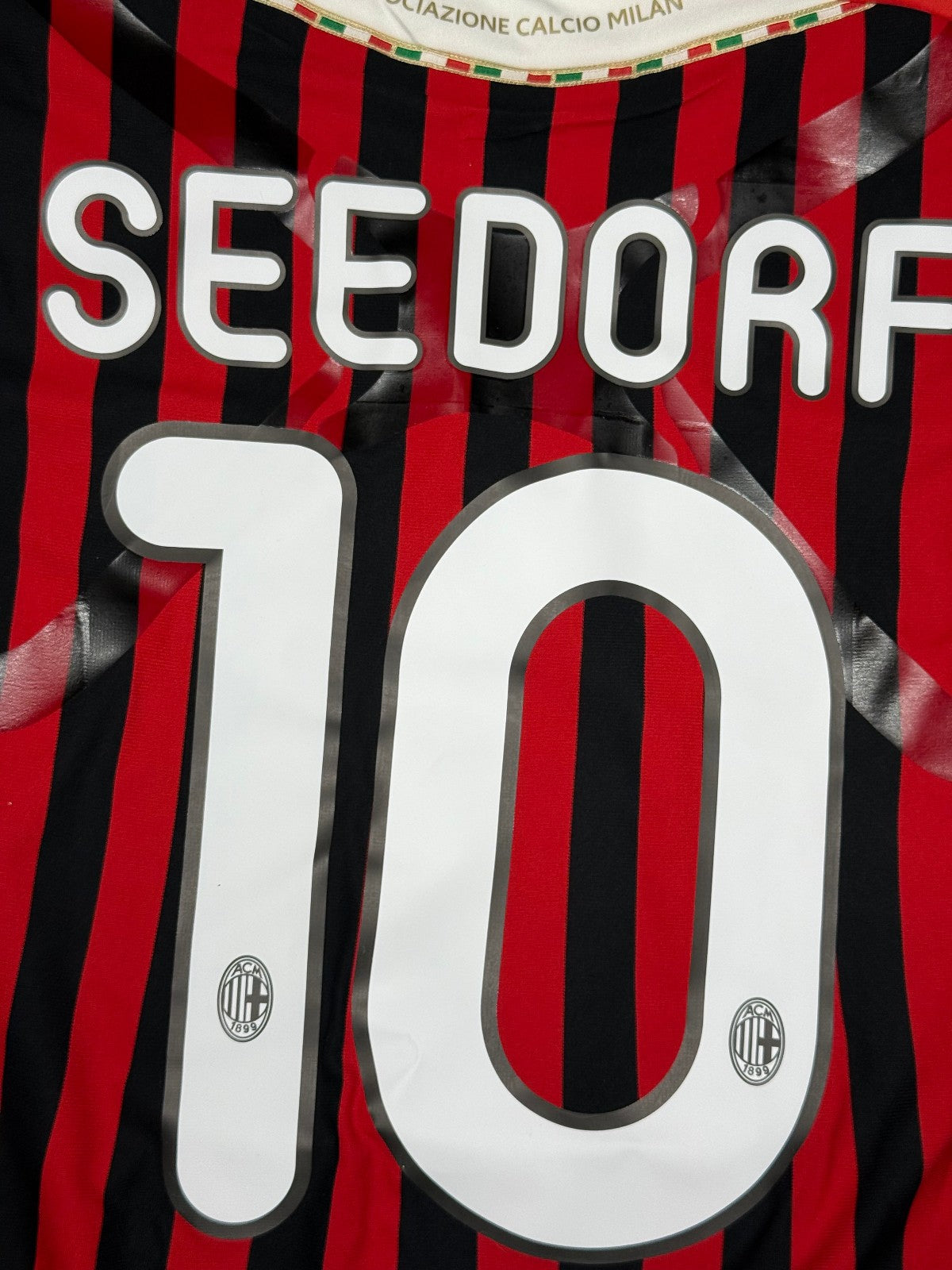 maglia calcio vintage gara AC Milan SEEDORF TECHFIT Adidas Fly Emirates 2011-12