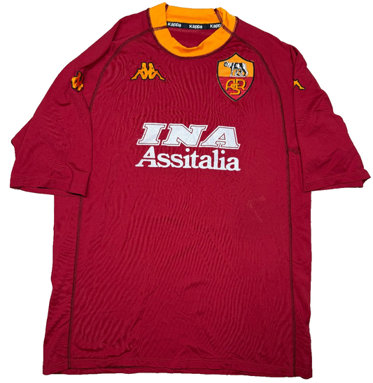 maglia calcio vintage Roma Batistuta scudetto 2000 2001 Kappa Ina Assitalia XXL