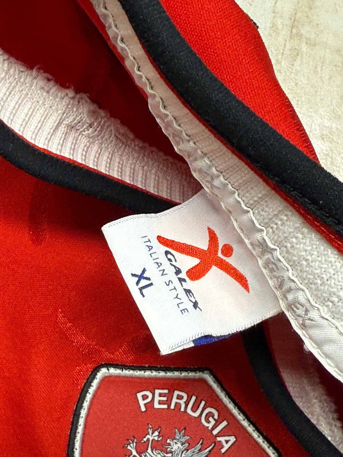 maglia calcio vintage Perugia OBODO 2002 2003 Galex Worn Serie A XL home