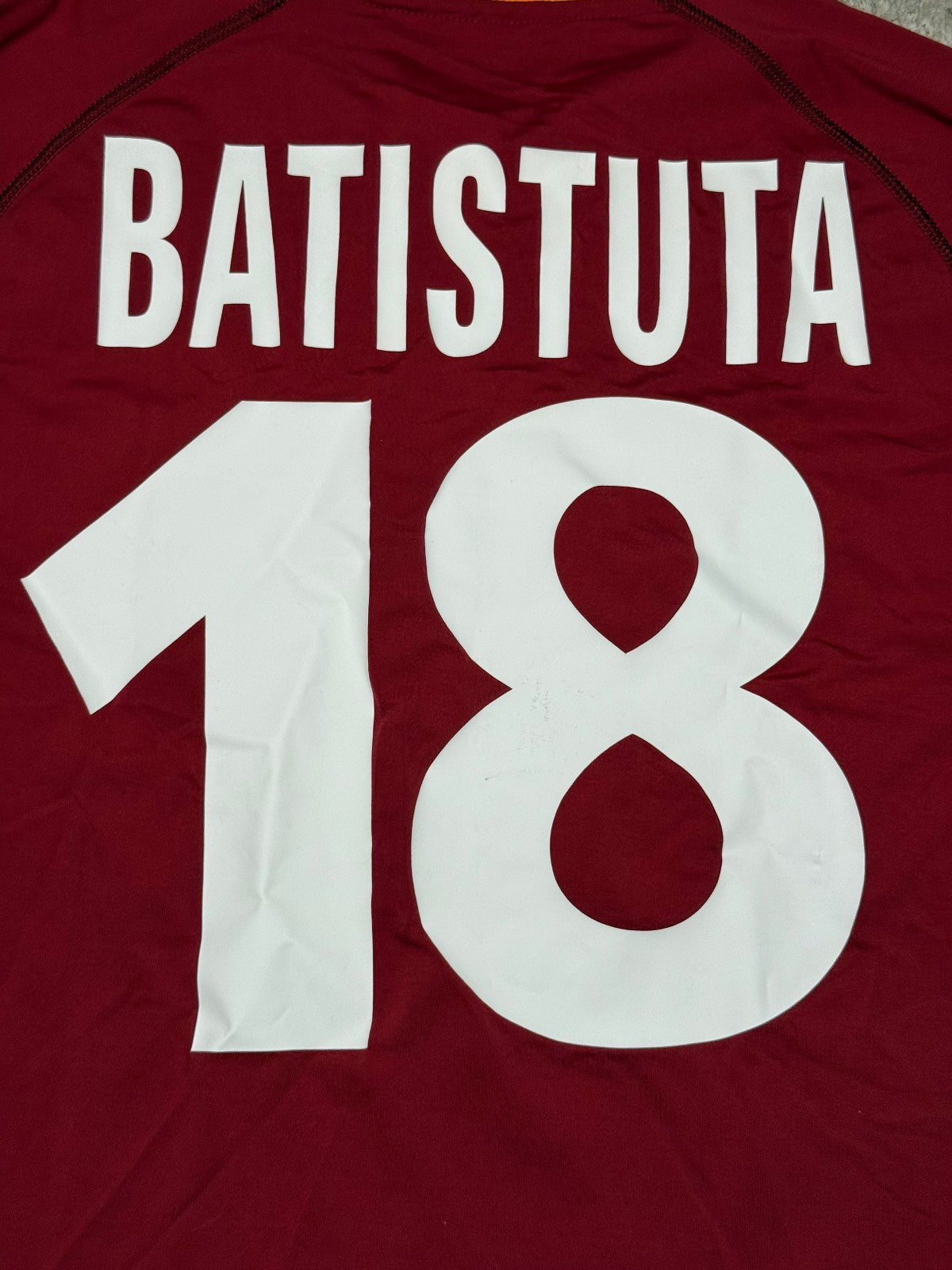 maglia calcio vintage Roma Batistuta scudetto 2000 2001 Kappa Ina Assitalia XXL