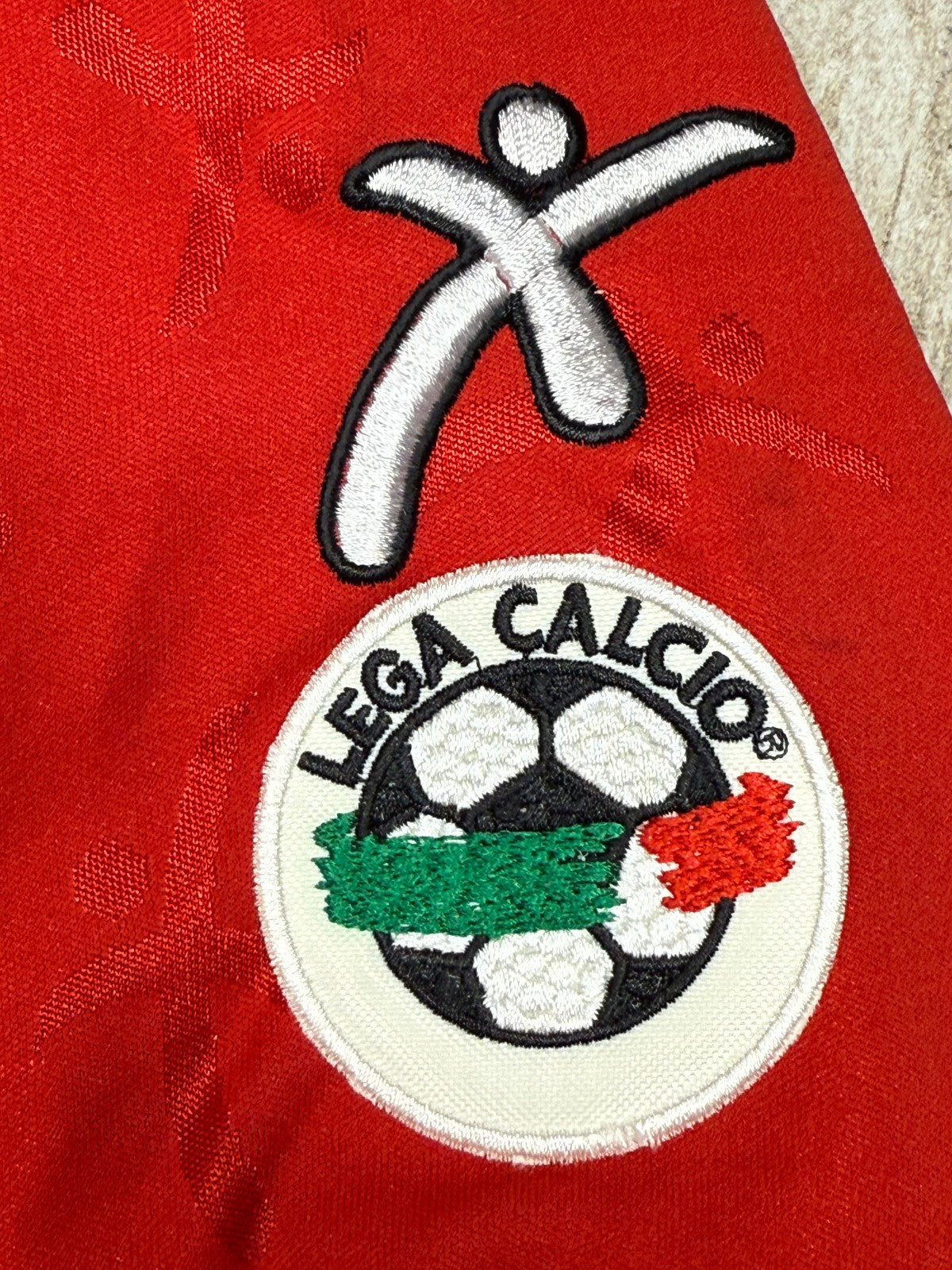 maglia calcio vintage Perugia OBODO 2002 2003 Galex Worn Serie A XL home