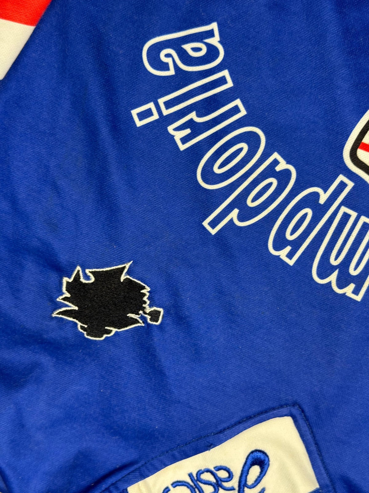 maglia match worn calcio Sampdoria Training 1995 1996 XXL ASICS Home shirt