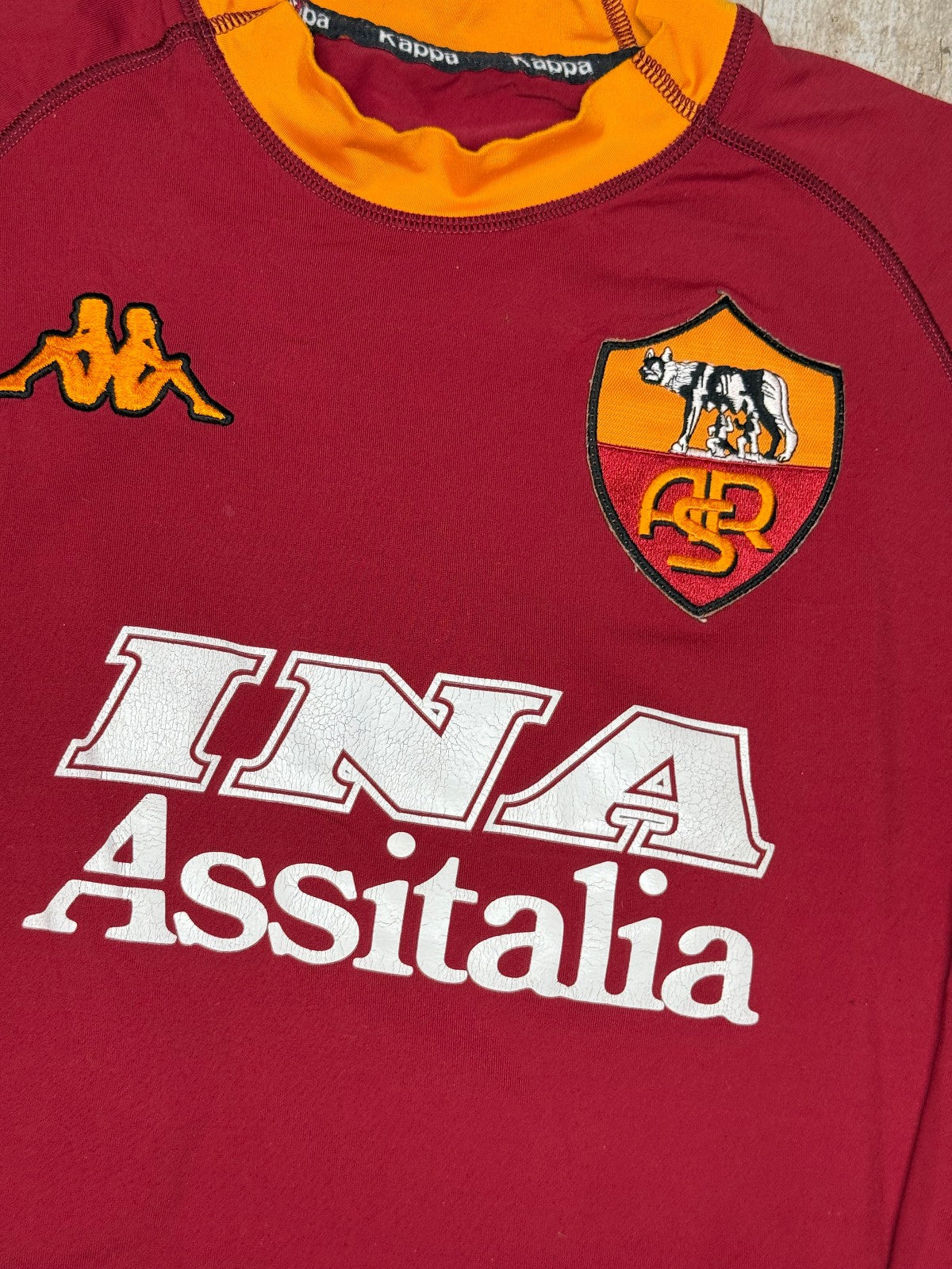maglia roma Totti calcio scudetto 2000 2001 Kappa Ina Assitalia L home official