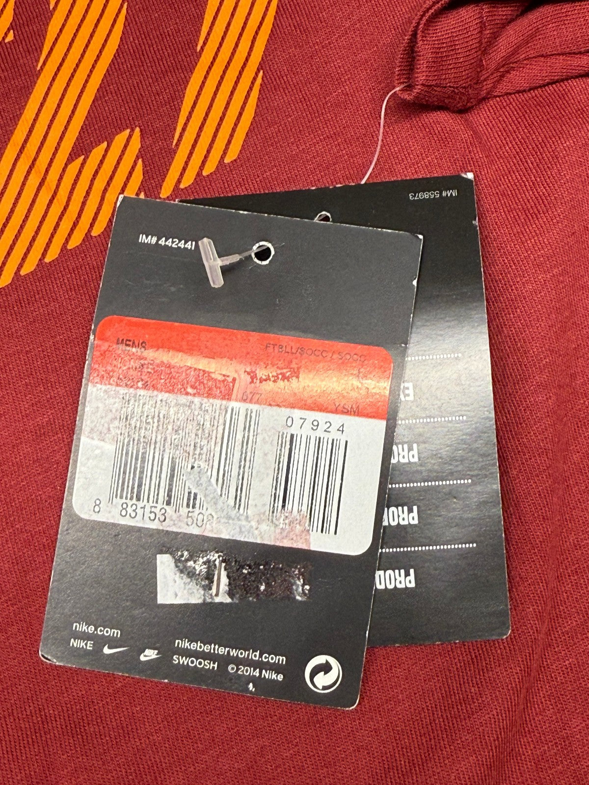 maglia calcio AS Roma totti training jacket shirt tee 2014 2015 NIKE L