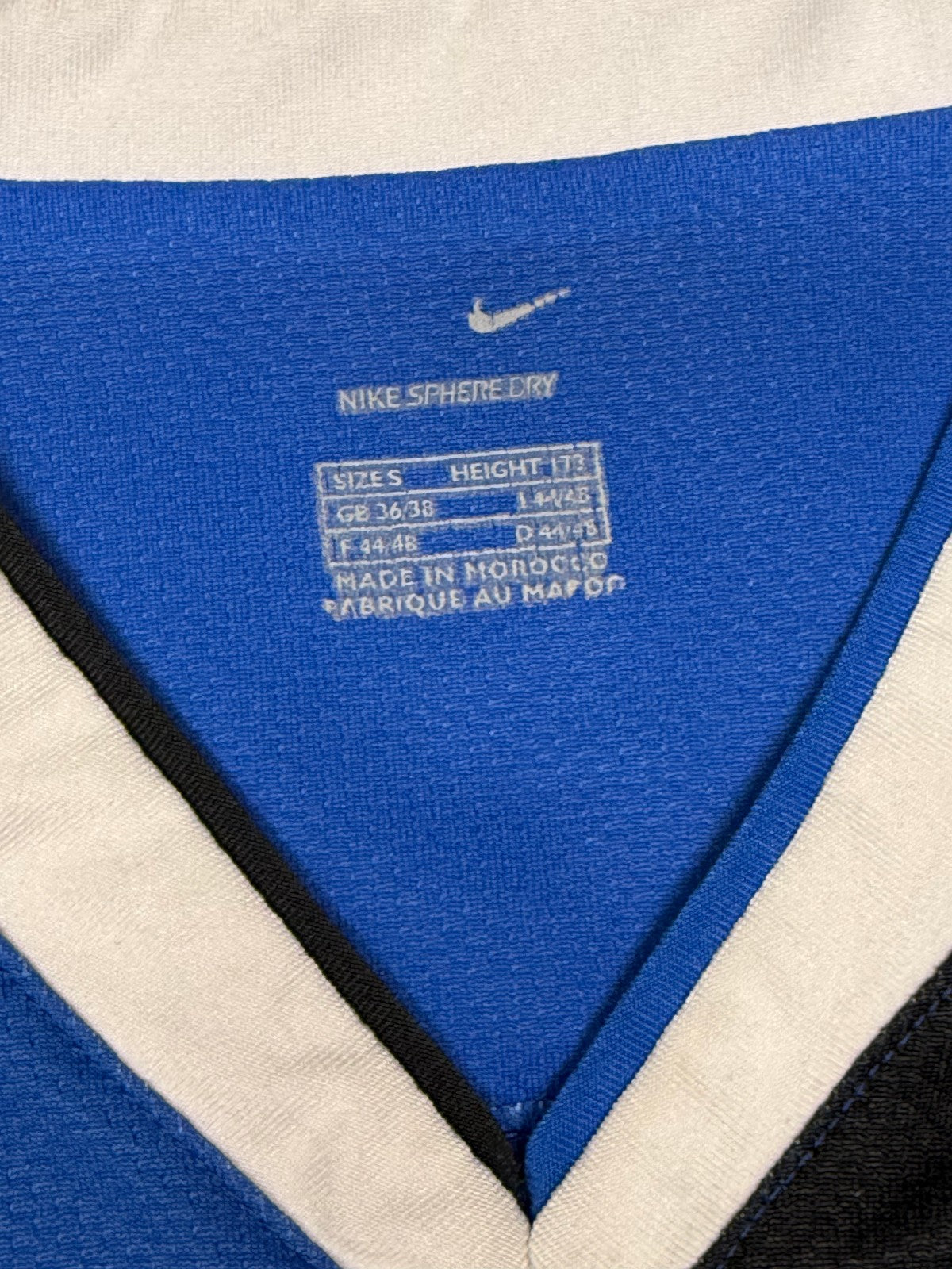Maglia calcio vintage Inter FIGO Pirelli Nike 2006 2007 Serie A jersey S