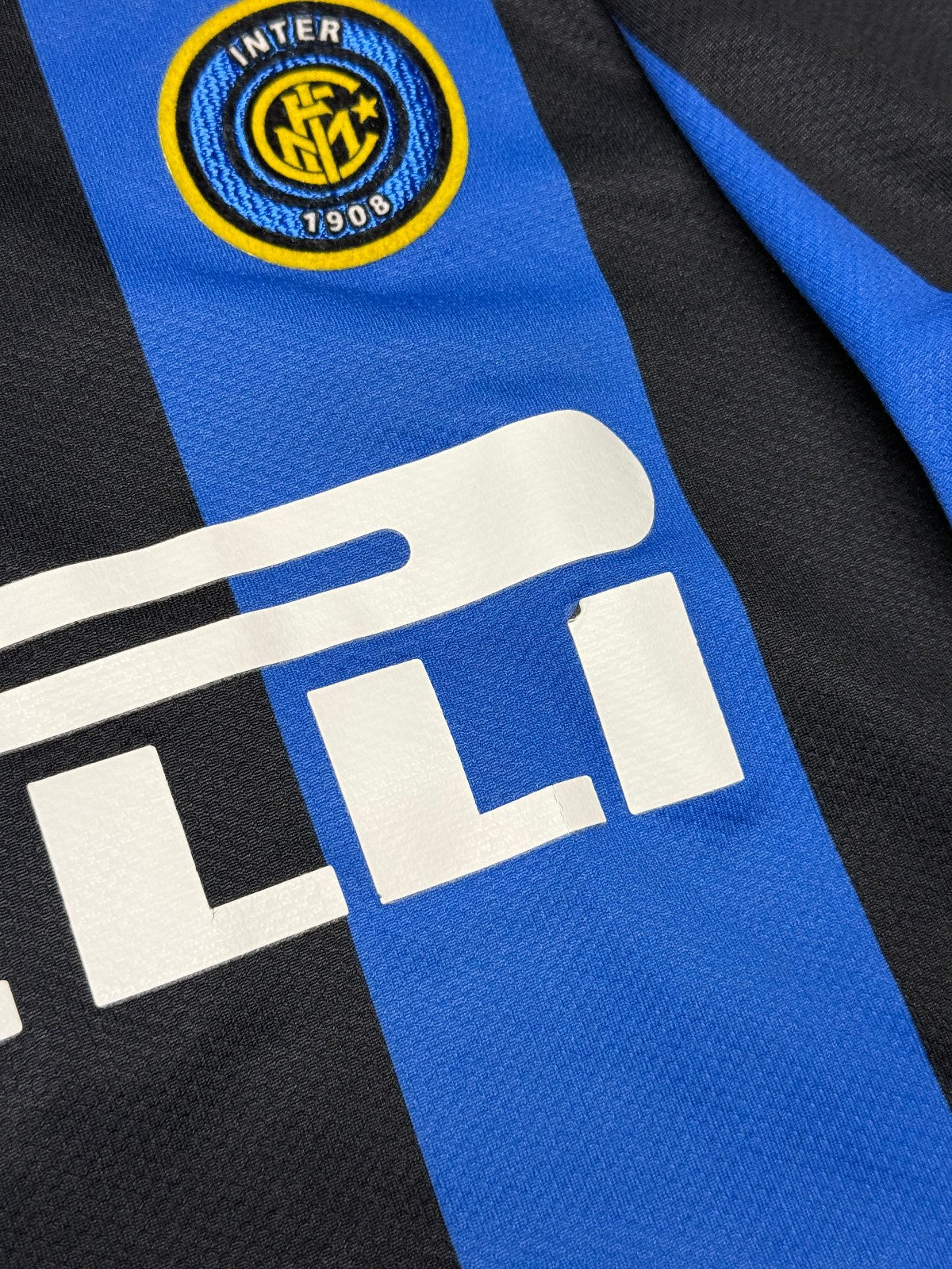 Maglia calcio vintage Inter FIGO Pirelli Nike 2006 2007 Serie A jersey S