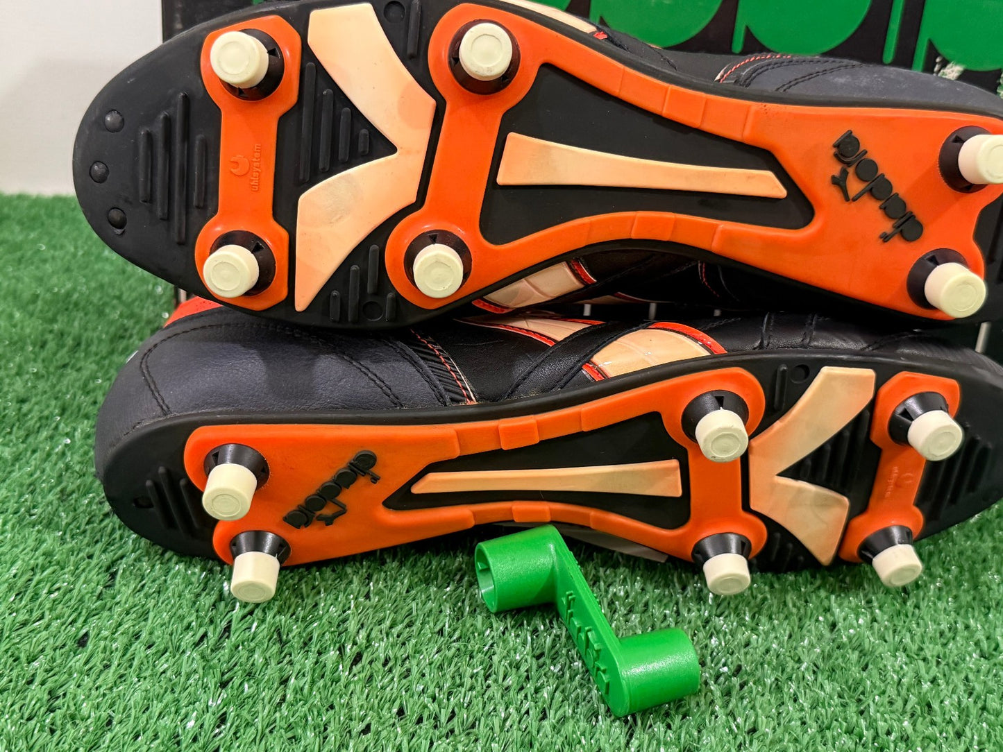 vintage diadora vintage MARC VAN BASTEN Super STAR 1991-92 MILAN football shoes