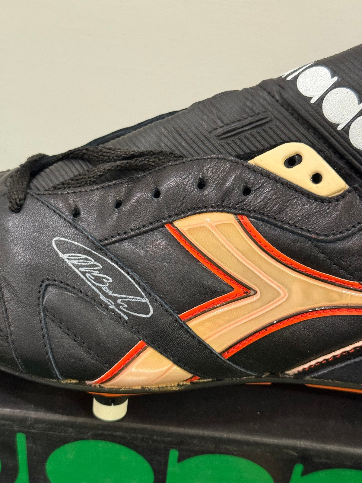 vintage diadora vintage MARC VAN BASTEN Super STAR 1991-92 MILAN football shoes