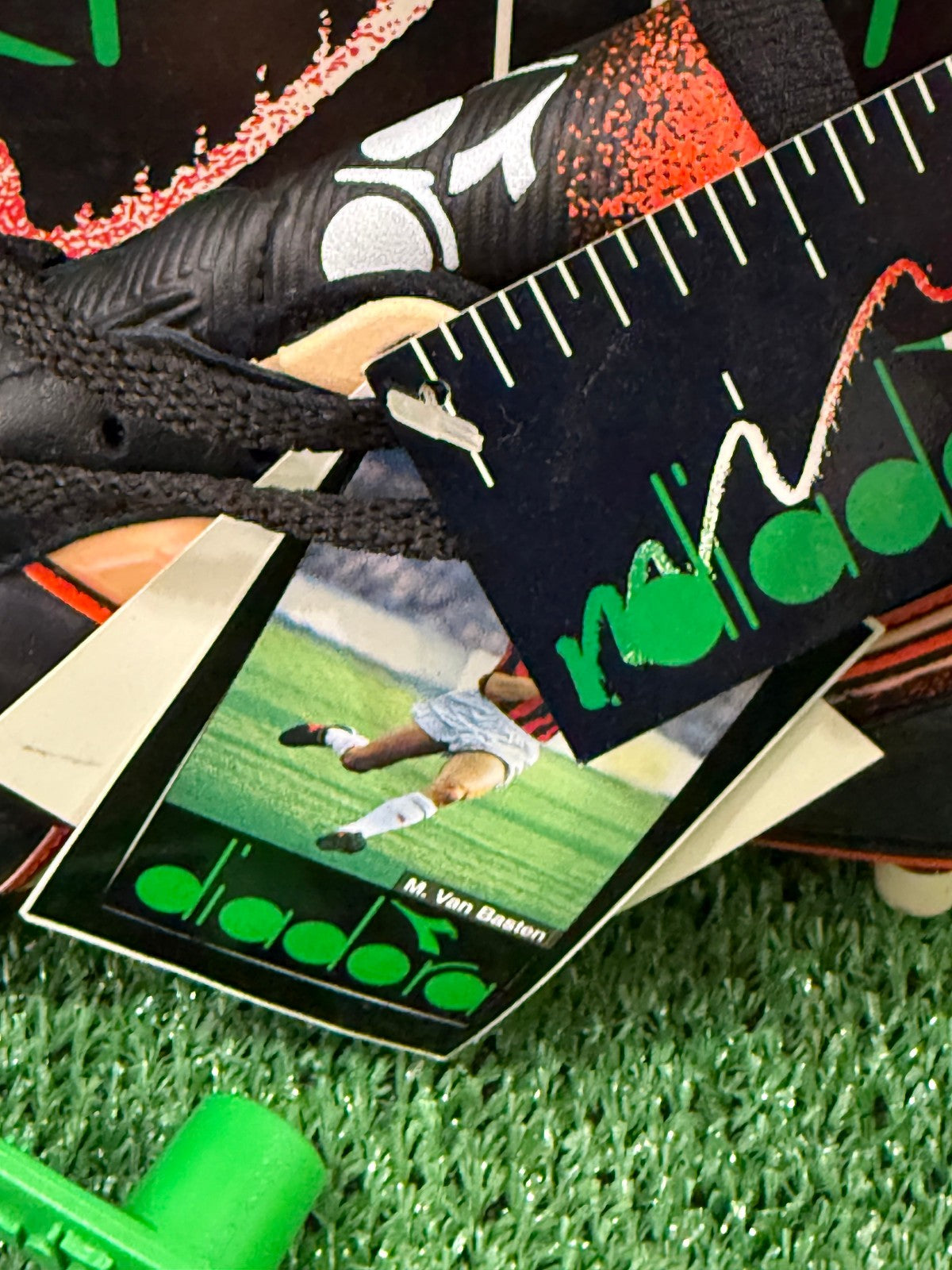 vintage diadora vintage MARC VAN BASTEN Super STAR 1991-92 MILAN football shoes