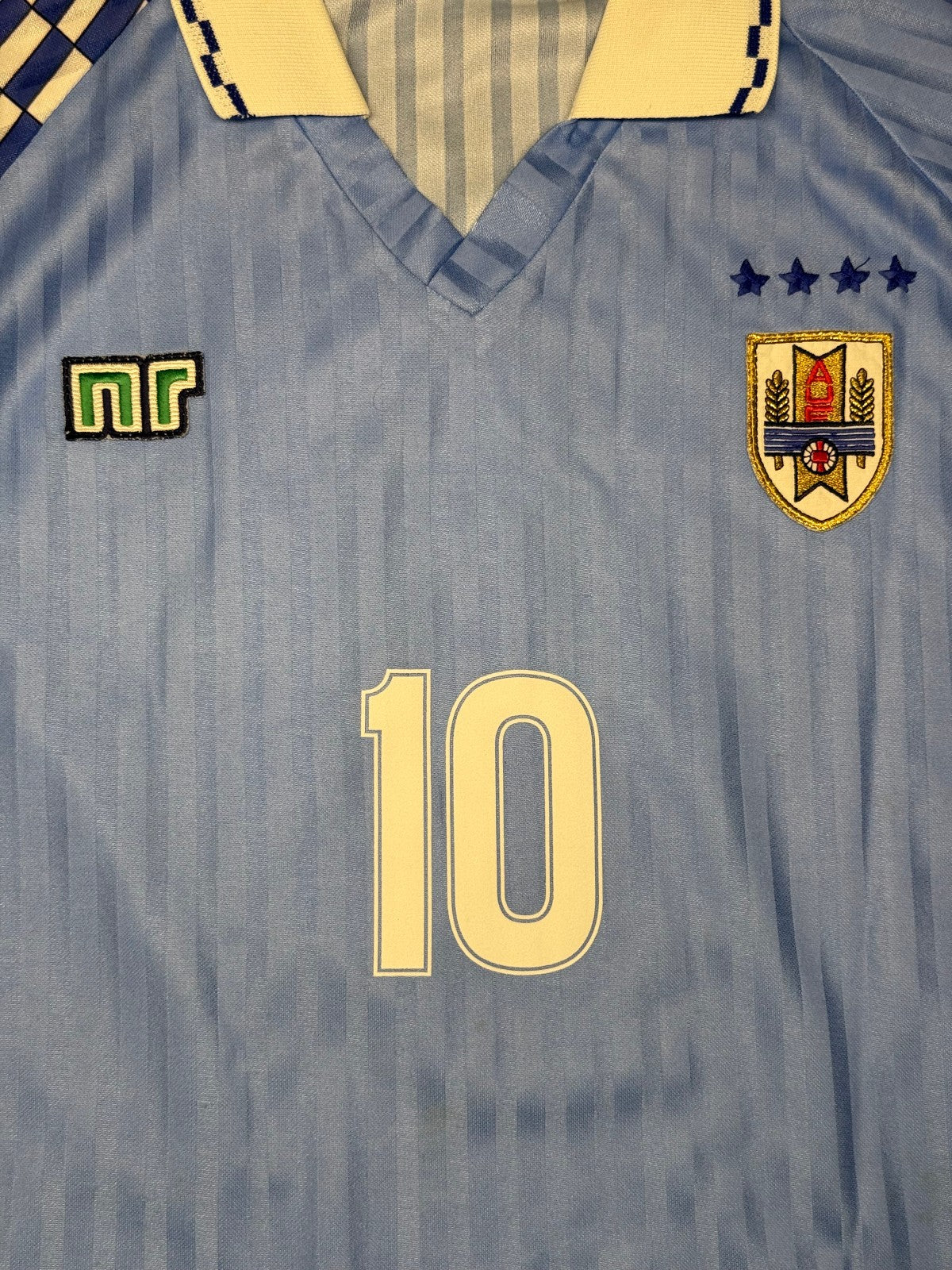 maglia calcio vintage Uruguay Francescoli ENNERRE shirt 1990 home L