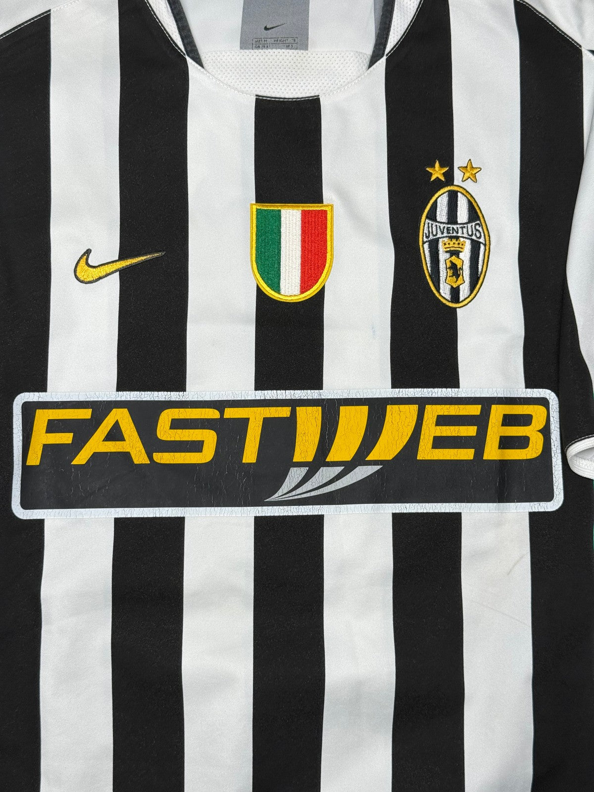maglia calcio vintage Del Piero Juventus 2003 2004 Serie A Nike Fastweb home M