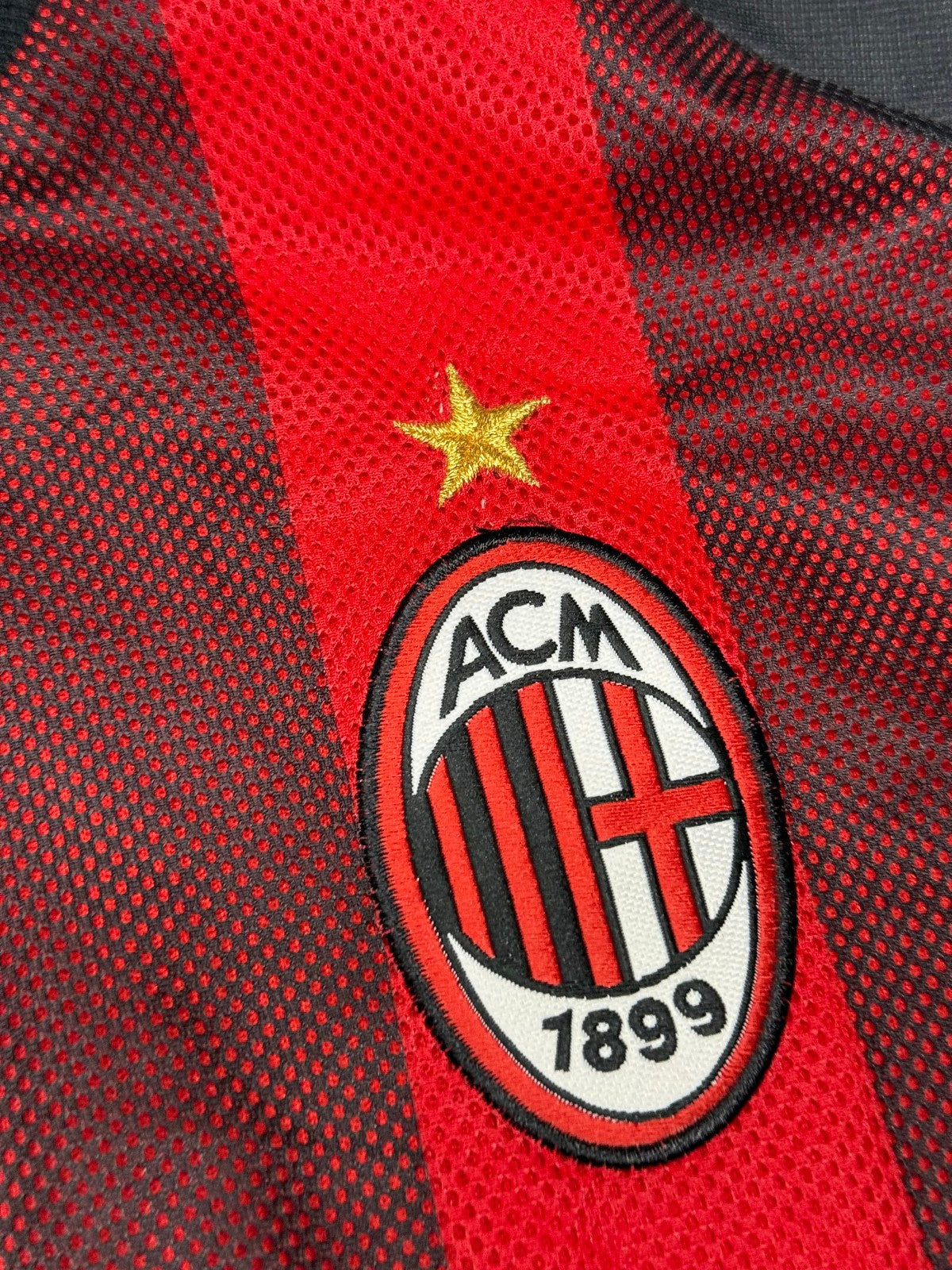 maglia calcio vintage AC Milan MALDINI Adidas 2002 2003 Opel Climalite XL