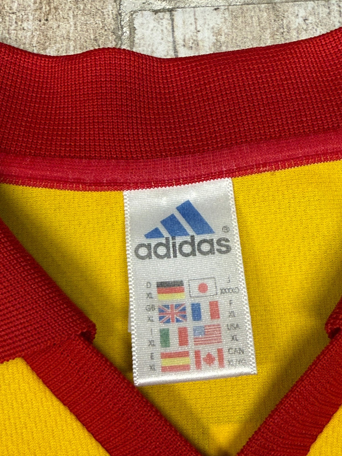 maglia calcio vintage Romania HAGI Adidas EURO 2000 home XL shirt maillot