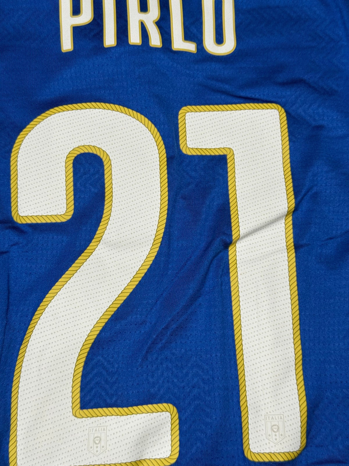 maglia calcio vintage Italia PIRLO World Cup 2014 Brasil home PUMA player issue