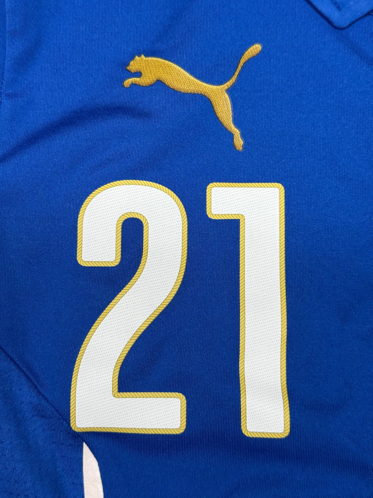 maglia calcio vintage Italia PIRLO World Cup 2014 Brasil home PUMA player issue