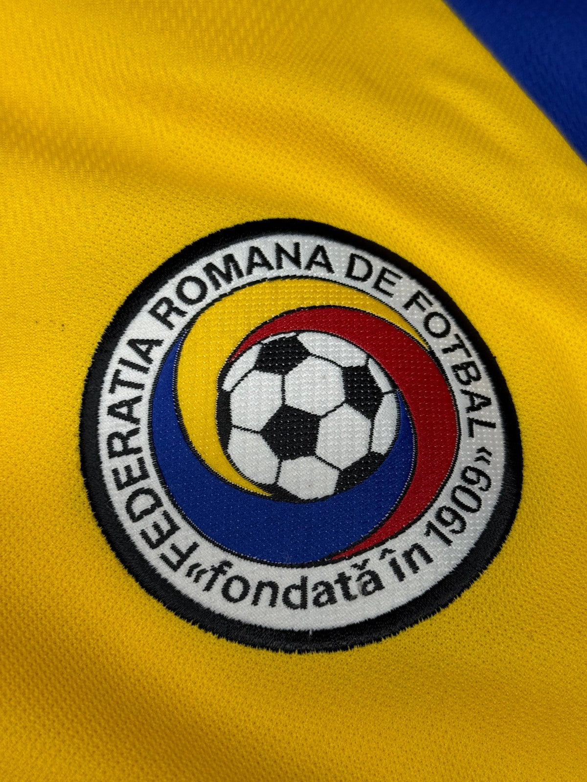 maglia calcio vintage Romania HAGI Adidas EURO 2000 home XL shirt maillot