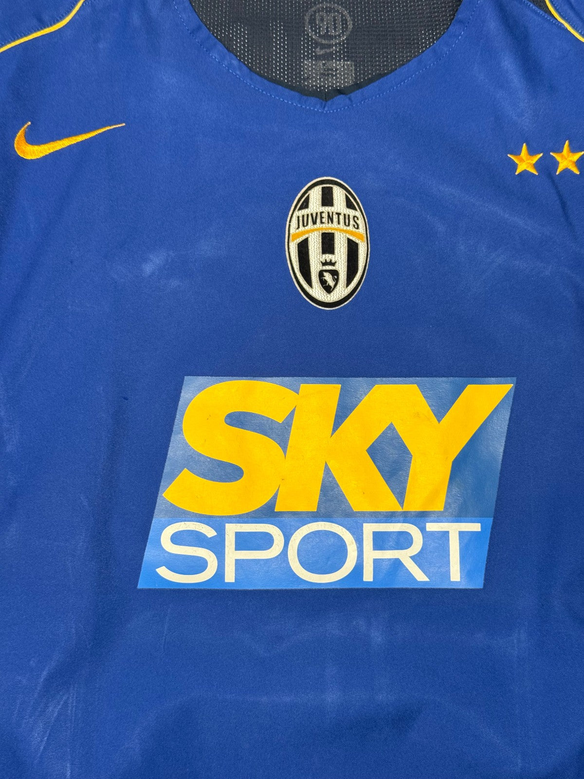 maglia calcio vintage Juventus Trezeguet Nike shirt 2004 2005 jersey Sky XL
