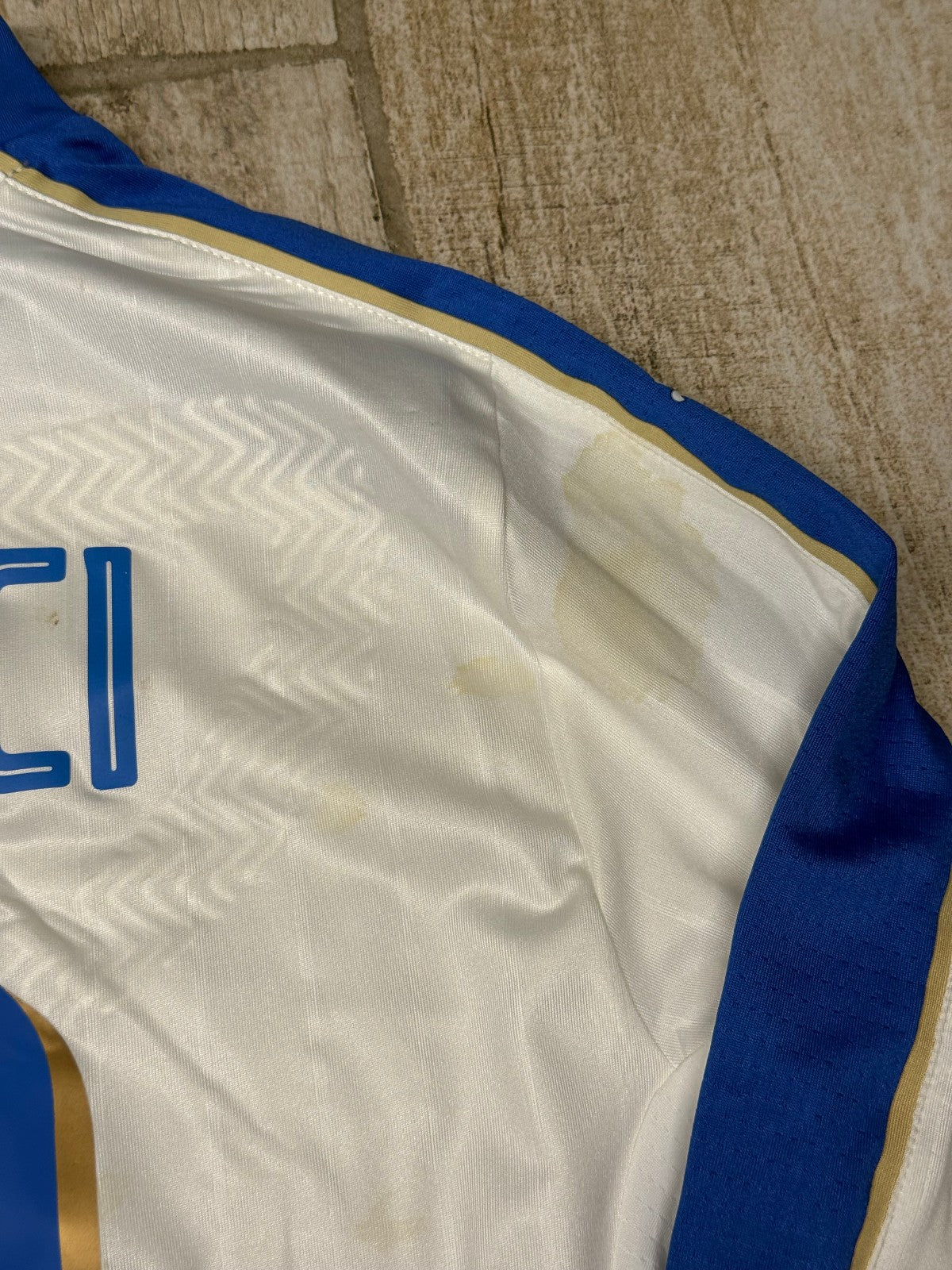 maglia calcio vintage ITALIA Bonucci #19 Player Issue away Worn 2016