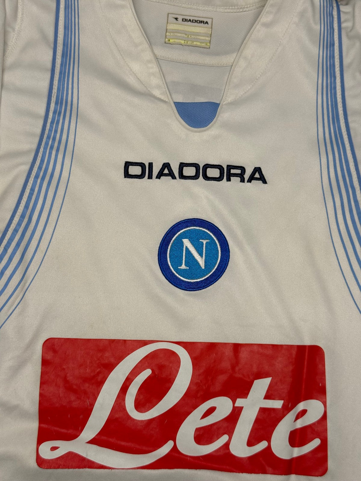 maglia calcio vintage SSC NAPOLI Diadora Serie A 2007 2008 LETE L Hamsik