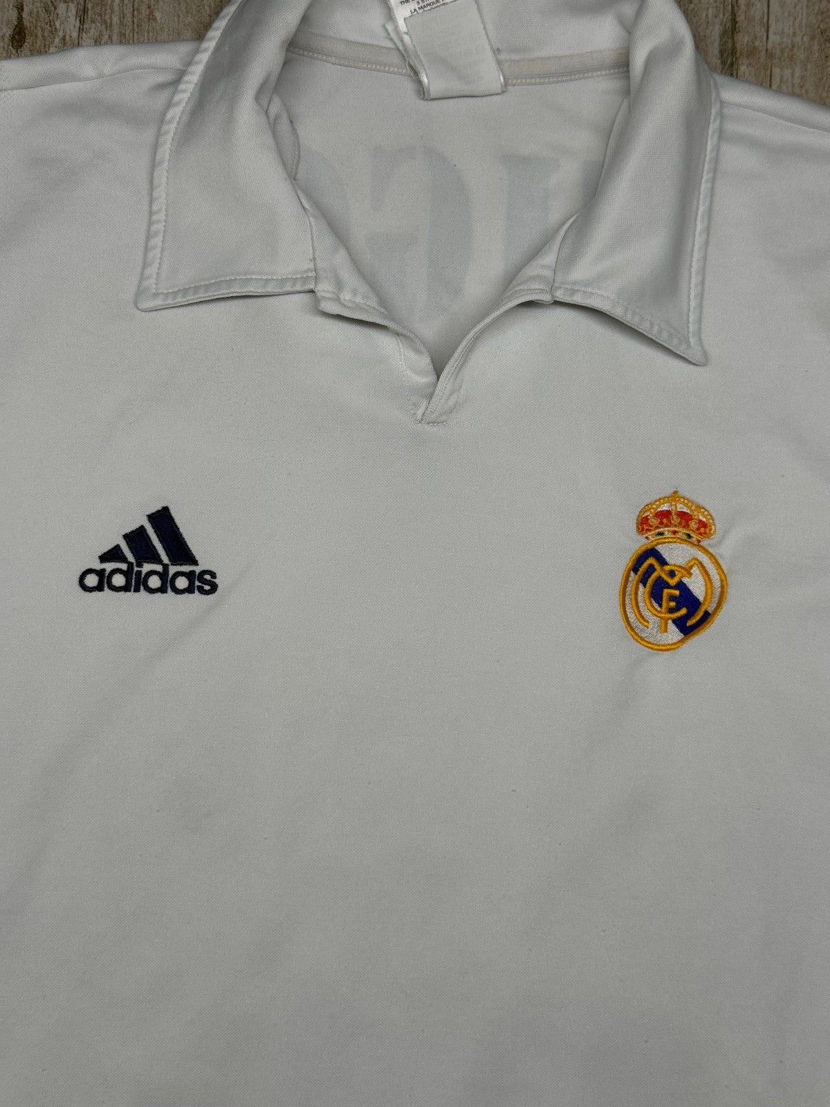 maglia calcio Real Madrid vintage FIGO 100 years camiseta 2001 2002 LFP camiseta
