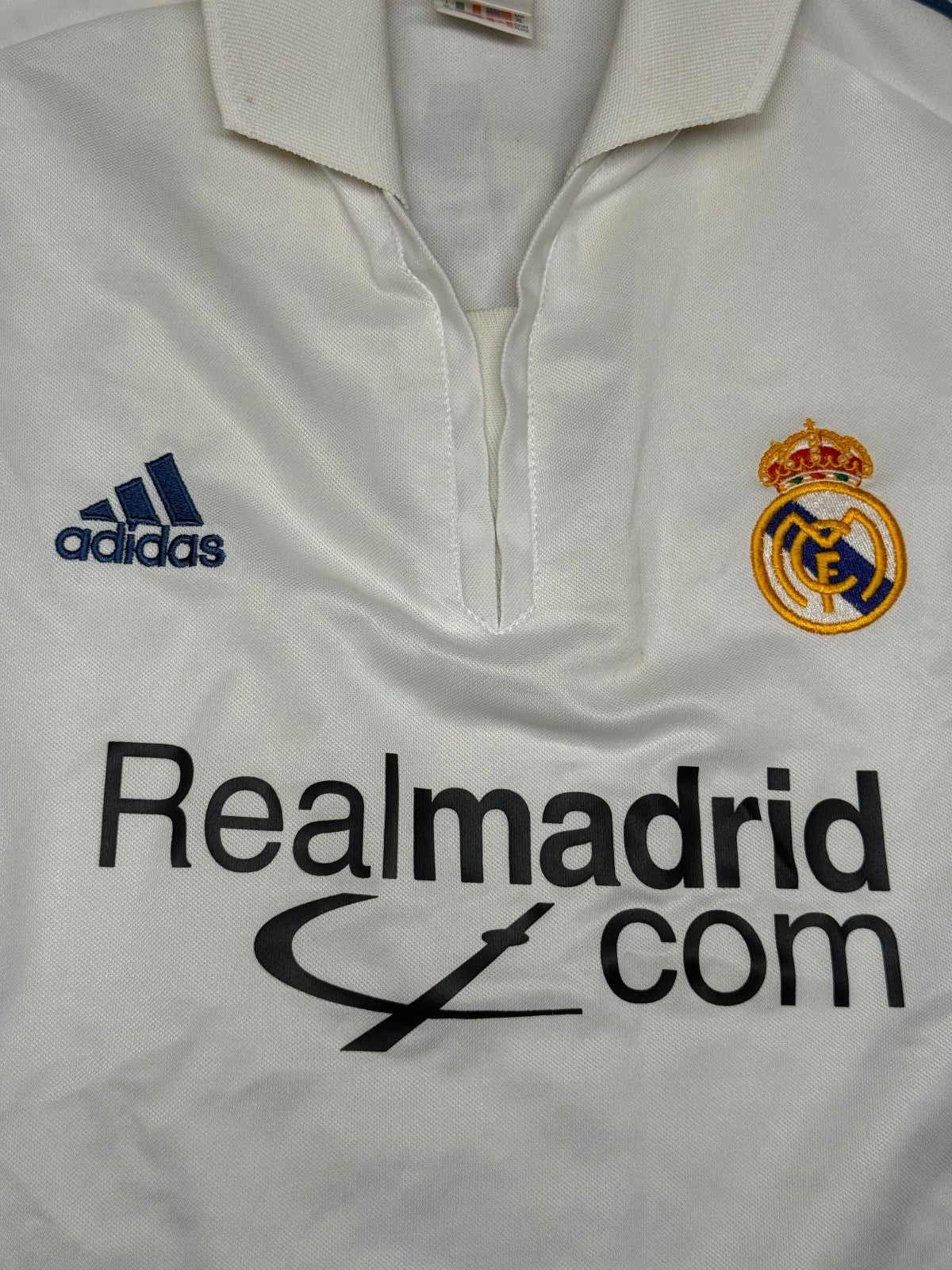 maglia calcio Real Madrid vintage ZIDANE Home camiseta 2001 2002 LFP camiseta