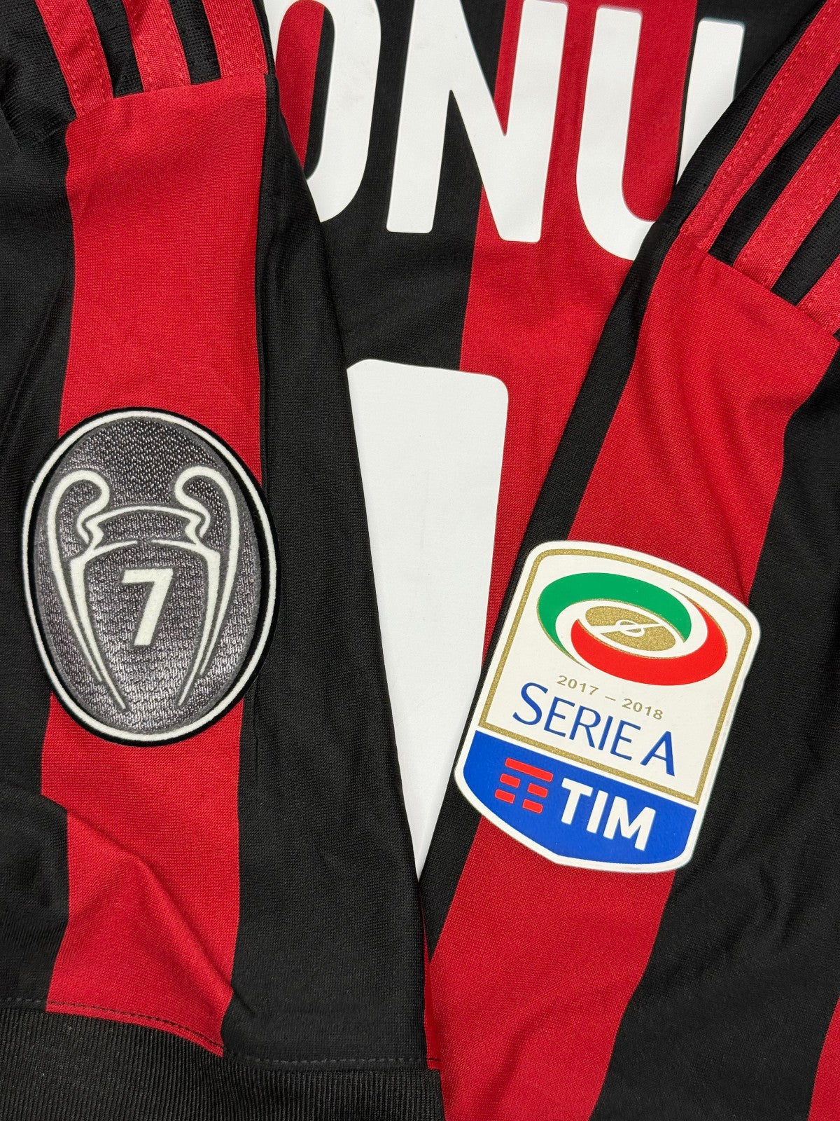 maglia calcio gara AC MILAN BONUCCI SIGNED 2017 2018 Adidas Authentic GARA