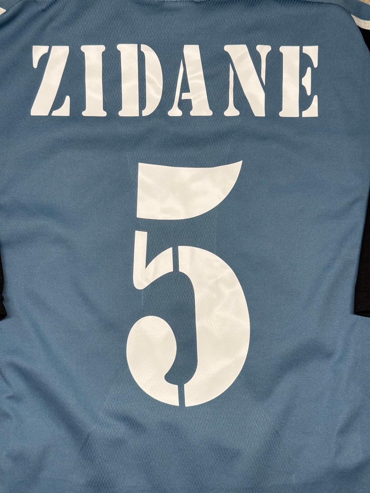 maglia calcio Real Madrid vintage ZIDANE away camiseta 2001 2002 LFP camiseta