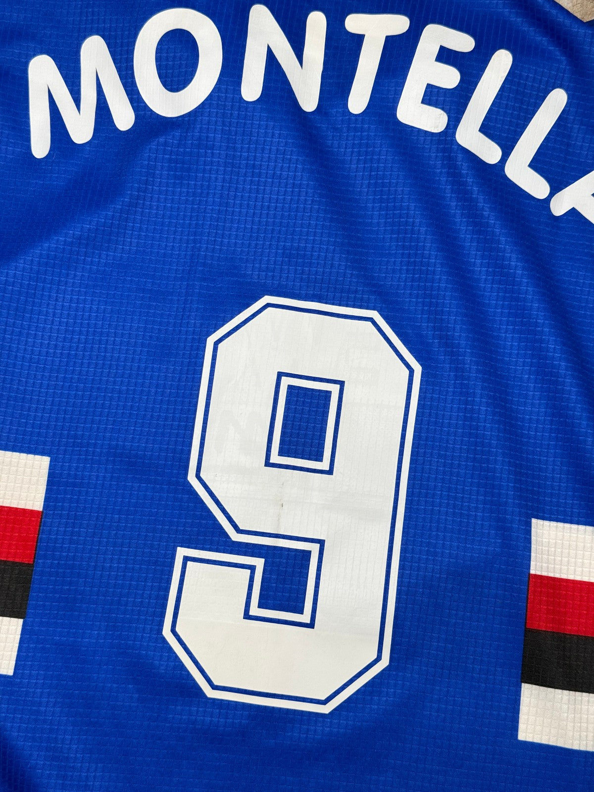 maglia calciovintage Sampdoria Montella 1998-99 Daewoo ASICS Home shirt