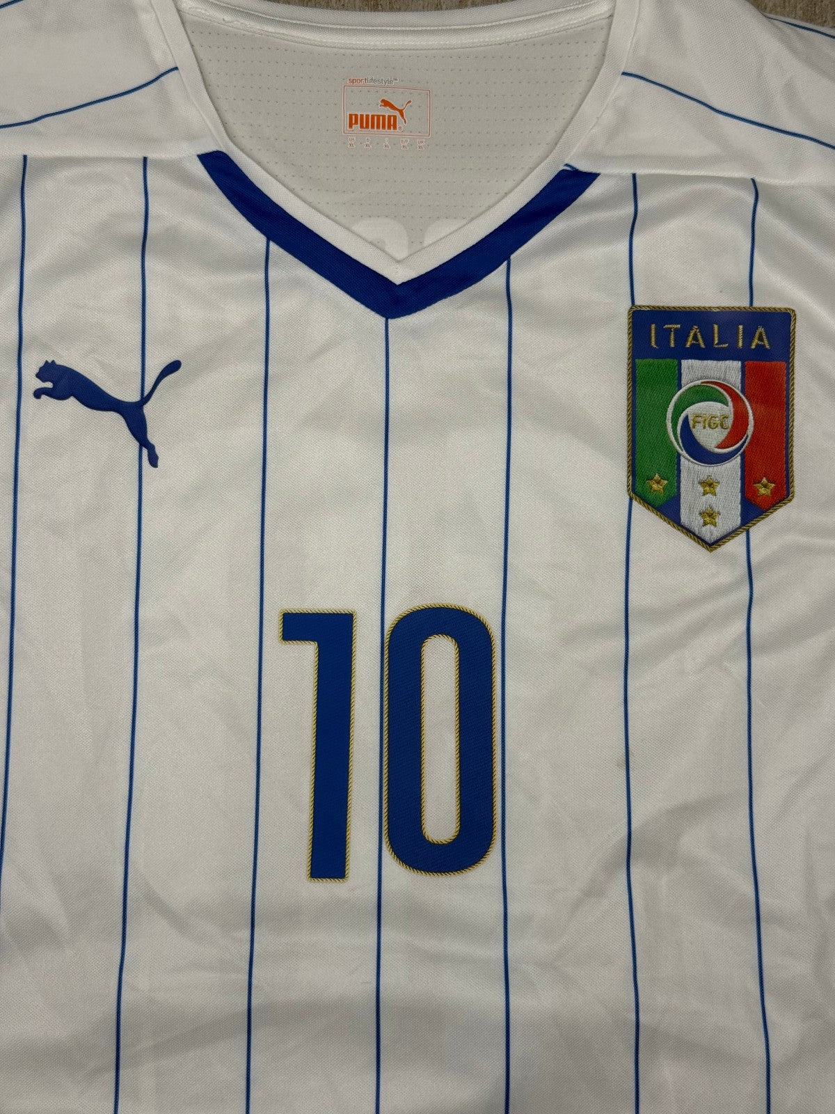 maglia italia Cassano World Cup 2014 Jersey home XL player issue Puma shirt