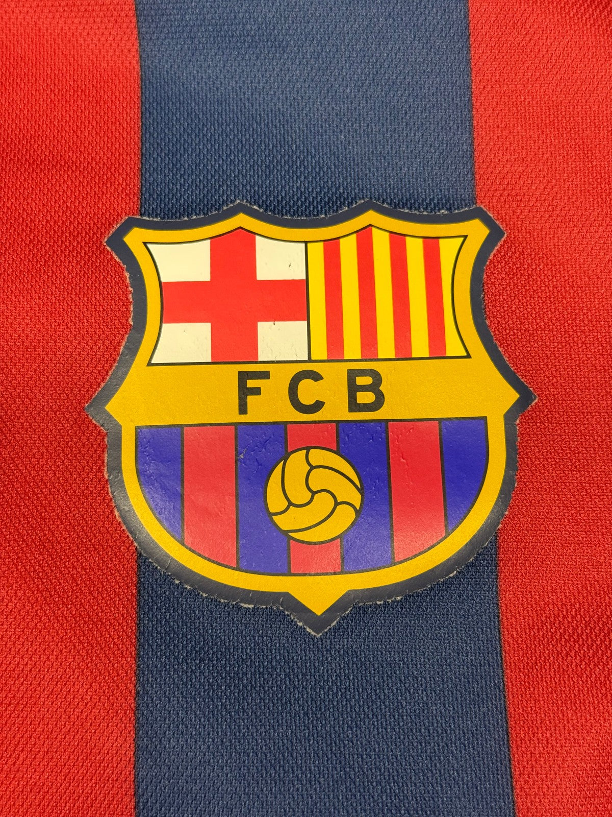 maglia calcio vintage Barcelona Nike Ronaldinho 2005 2006 FAN TOTAL 90 Barca