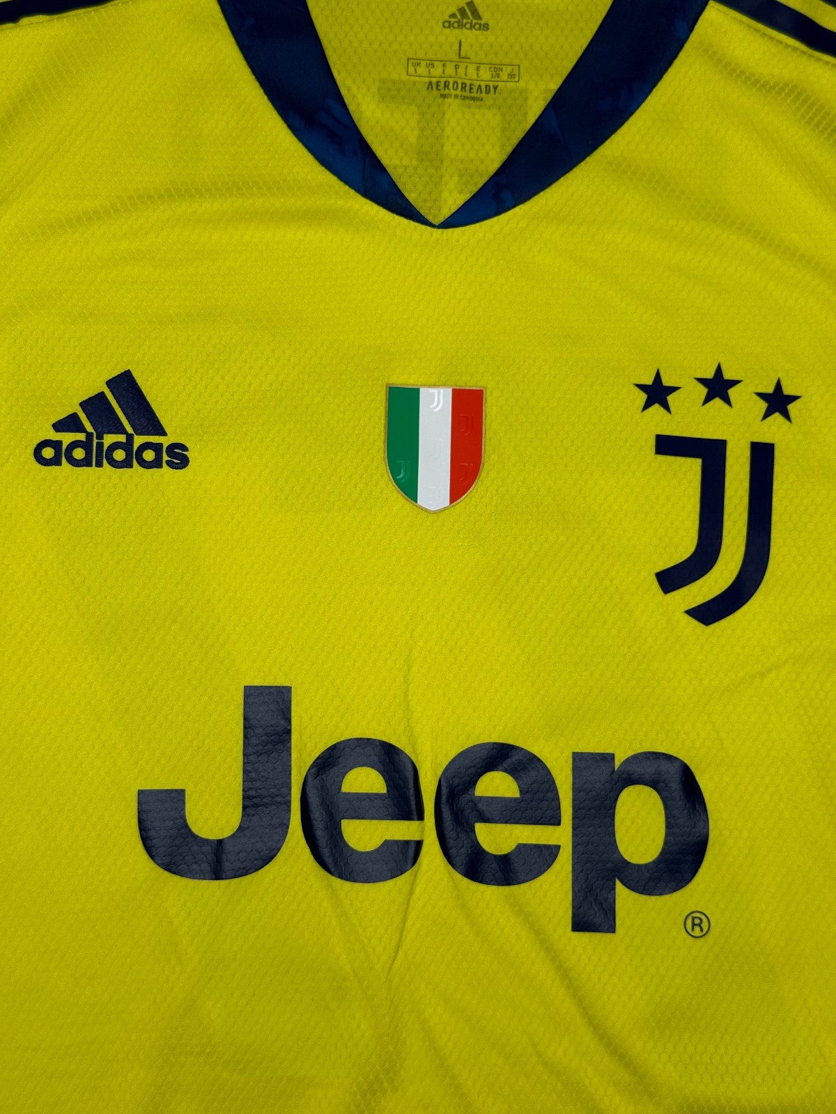 maglia match worn Juventus BUFFON #77 2020 2021 Jeep adidas champions league