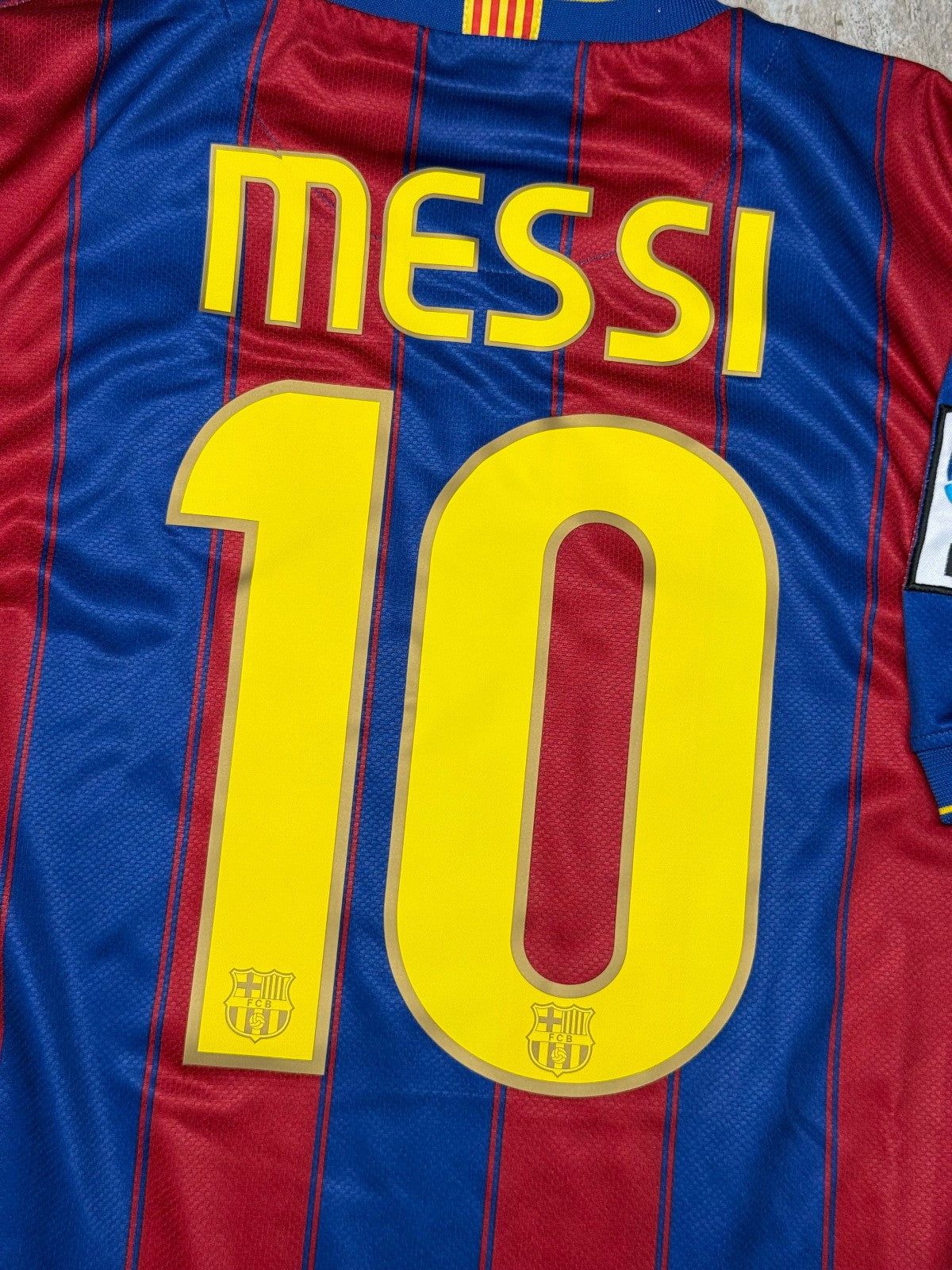 maglia calcio MESSI barcellona vintage NIKE 2009 2010 shirt jersey final unicef