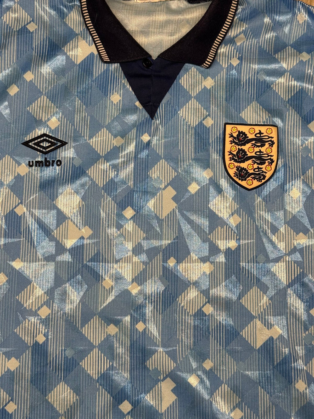 maglia calcio England Umbro World CUP 1990 qualifiers shirt jersey XL