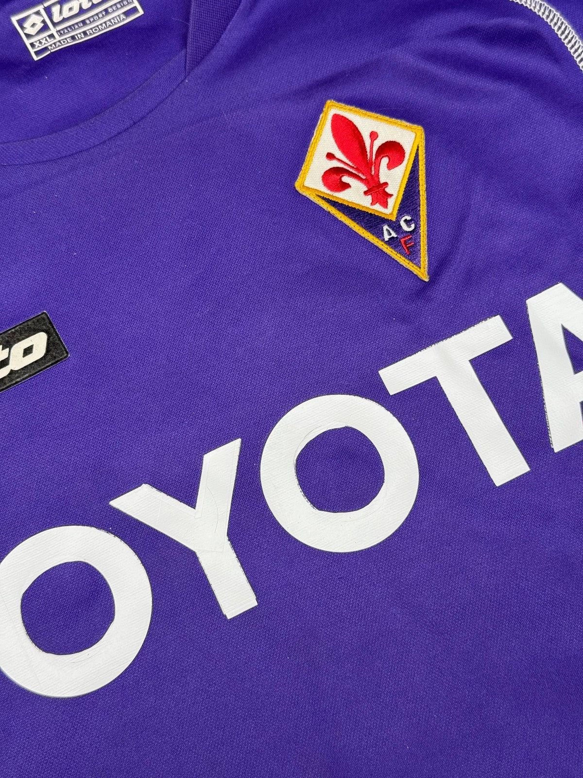 maglia calcio Fiorentina TONI vintage Lotto TOYOTA 2005 2006 XXL Serie A jersey
