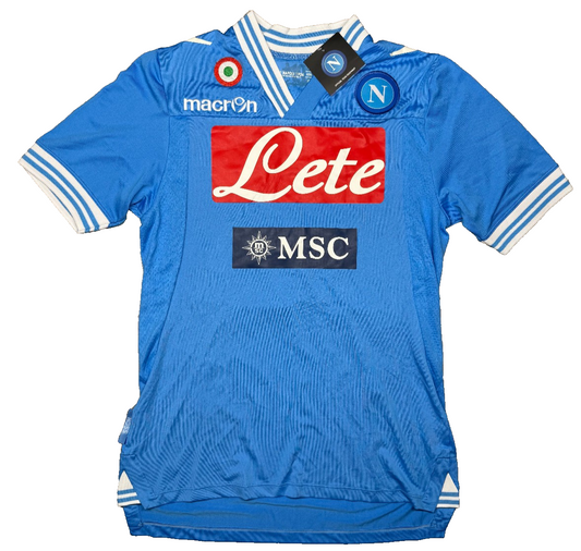 Maglia Calcio vintage Napoli 2012 2013 Insigne Lete Serie A Kappa L gara macron