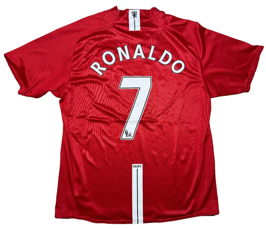 cristiano ronaldo manchester united shirt NIKE 2007 2008 AIG jersey authentic XL