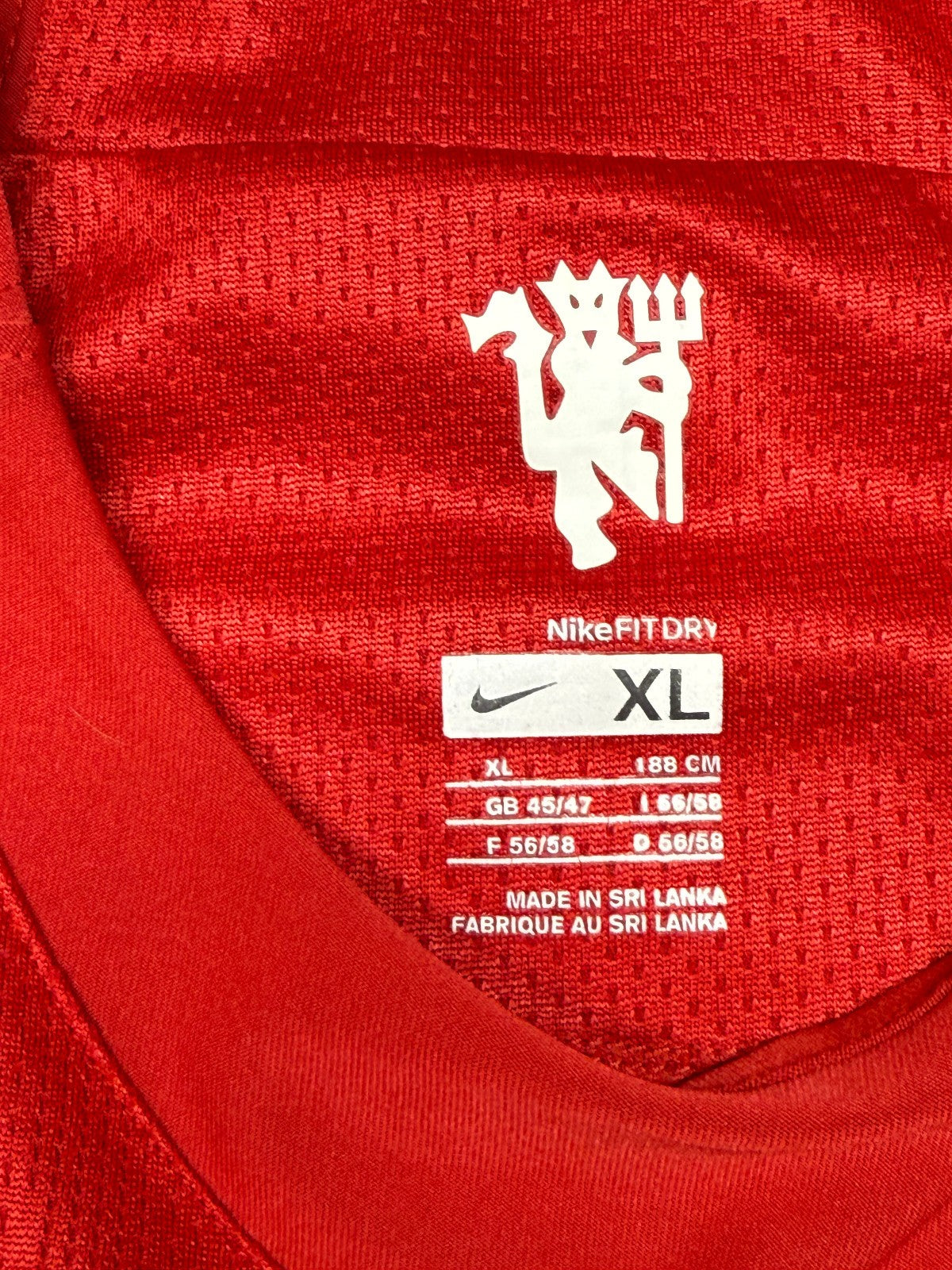 cristiano ronaldo manchester united shirt NIKE 2007 2008 AIG jersey authentic XL