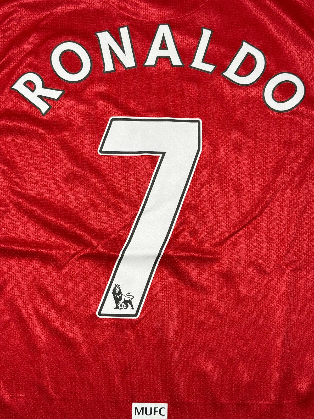 cristiano ronaldo manchester united shirt NIKE 2007 2008 AIG jersey authentic XL